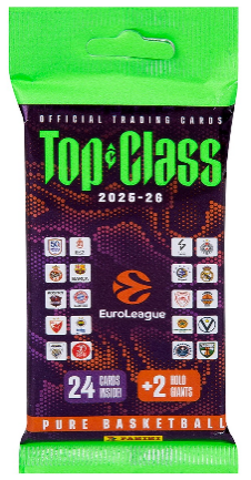 Top Class 2025-26 Euroleague Basketball Trading Card Fat Pack