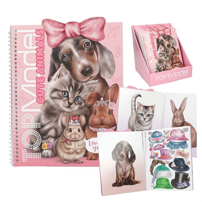 Topmodel Sevimli Hayvanlar Çıkartma 413736