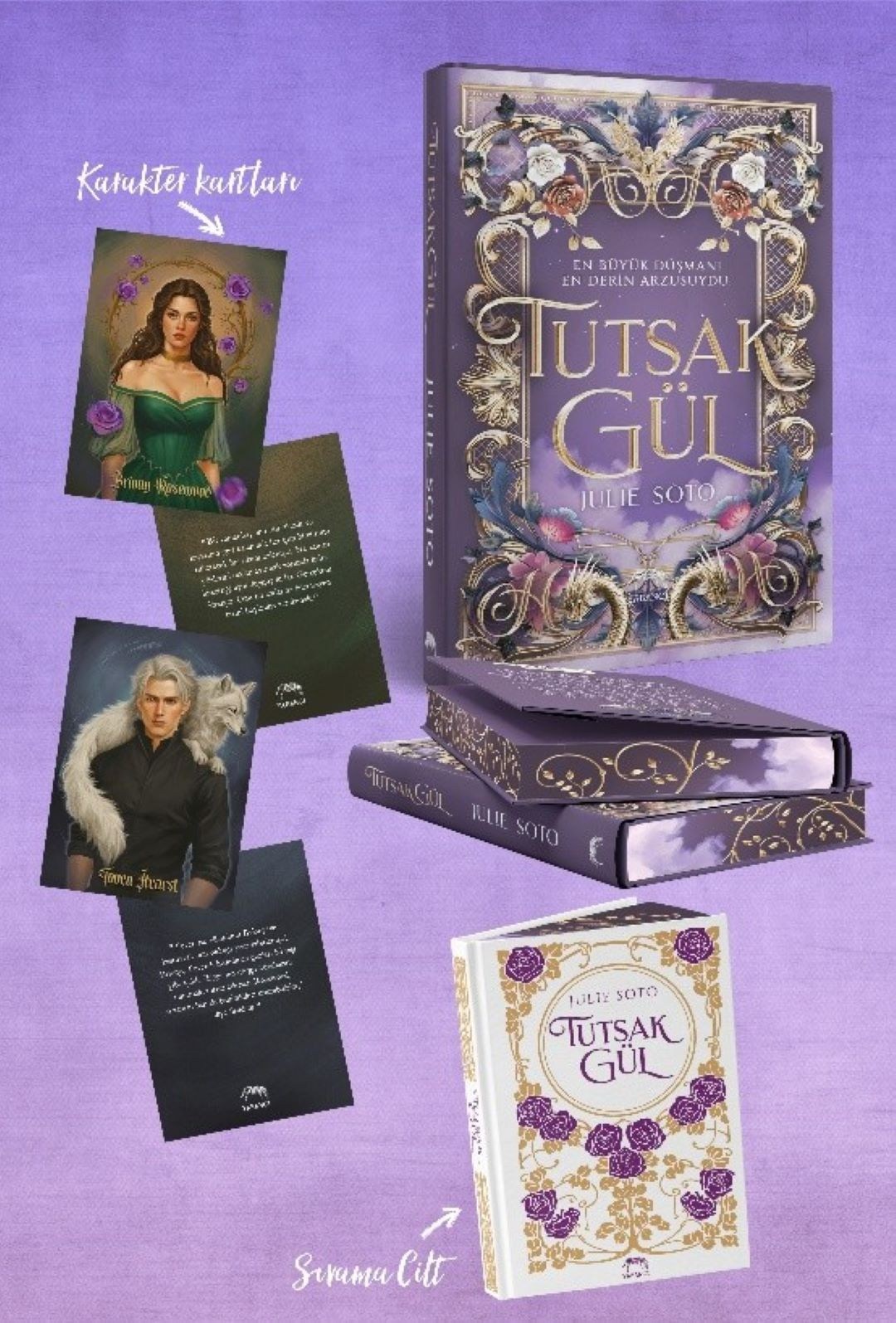 Tutsak Gül (Ciltli) - Yan Boyamalı