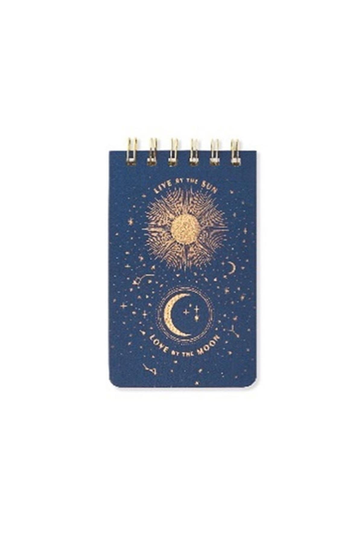 Twın Wıre Bookcloth Notepad Lıve By The Sun- Spiralli Kumaş