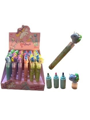 Unicorn Başlıklı Fosforlu Kalem Pk.36