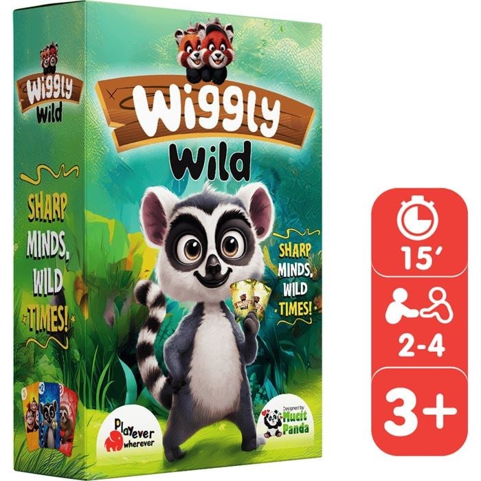 Wiggly Wild - Renk ve Sayı Eşleştirme Kart Oyunu