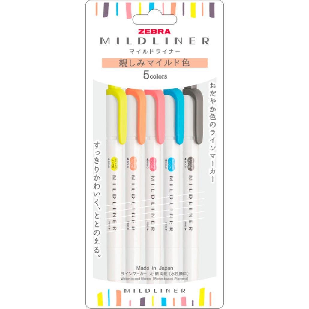 Zebra Mildliner N-5C-N Set
