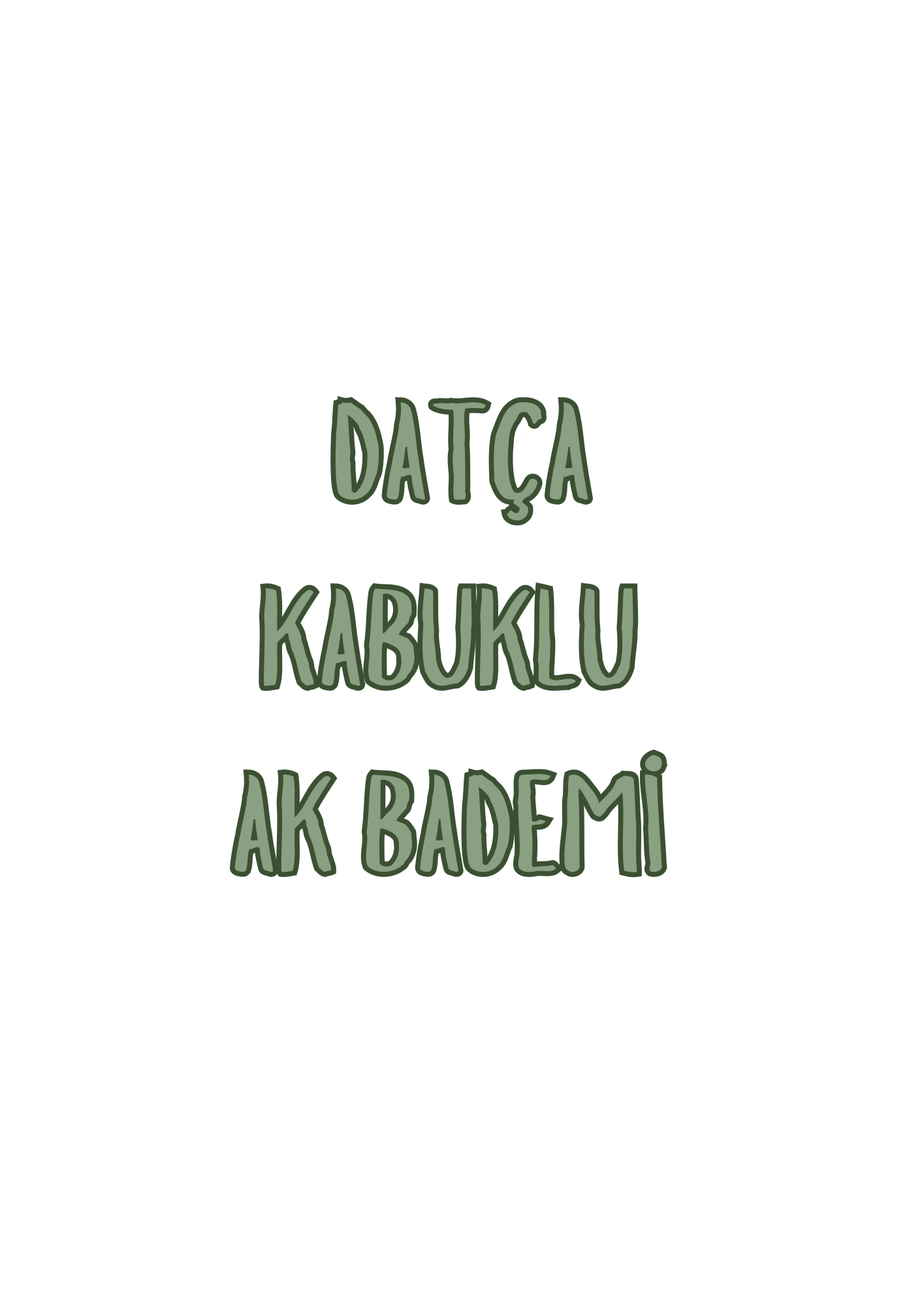 Datça Kabuklu  Ak Badem 1kg