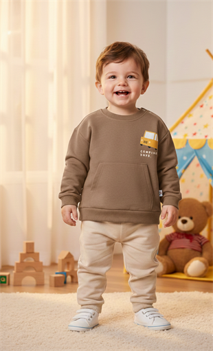 OTOBÜS BASKILI PENYE 2 Lİ BEBE TAKIM - GÜNLÜK - BAYRAMLIK - ÖZEL GÜN