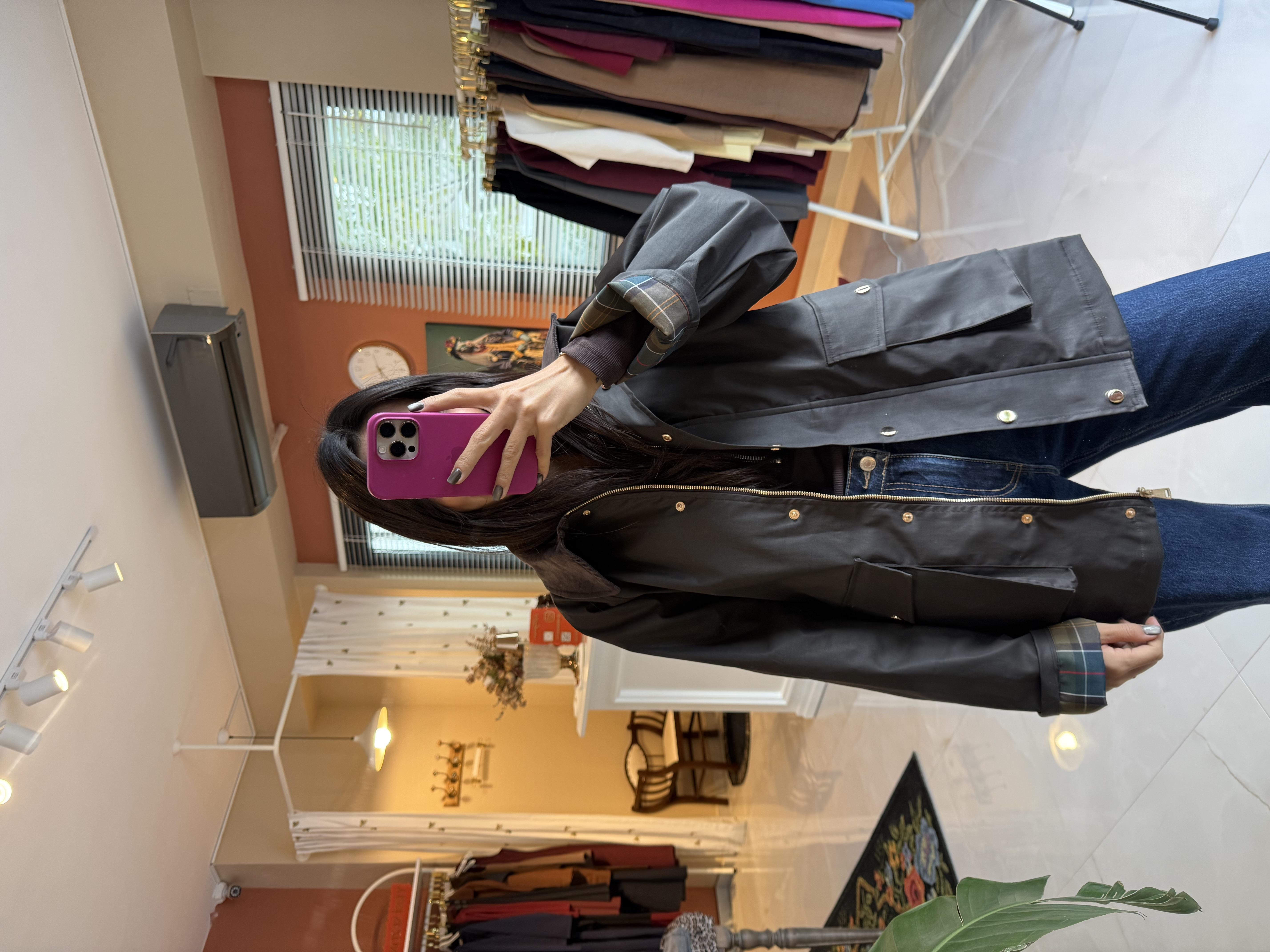 Acı Kahve Kadife Yaka Parka