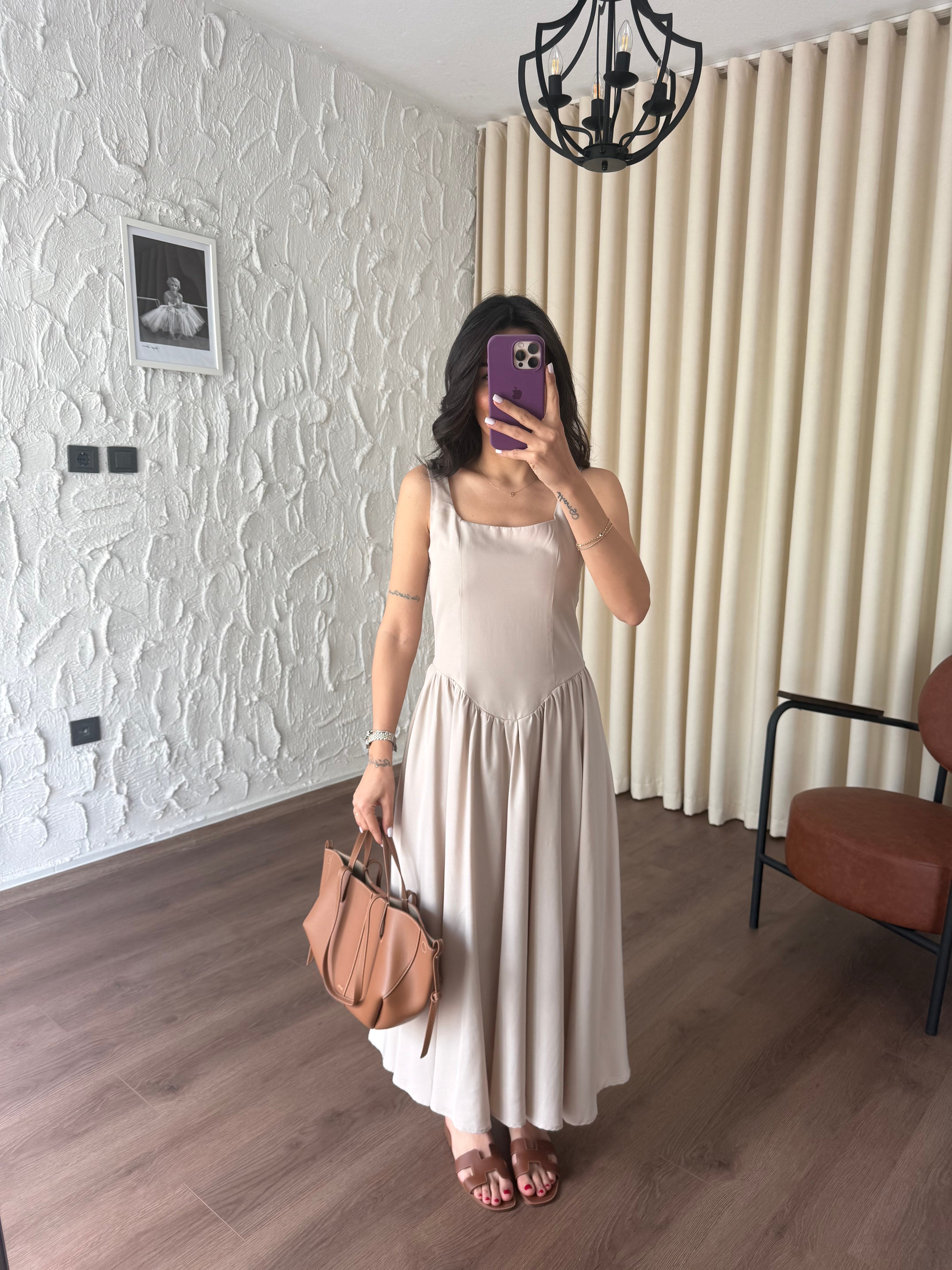 Askılı Korse Model Taş Elbise