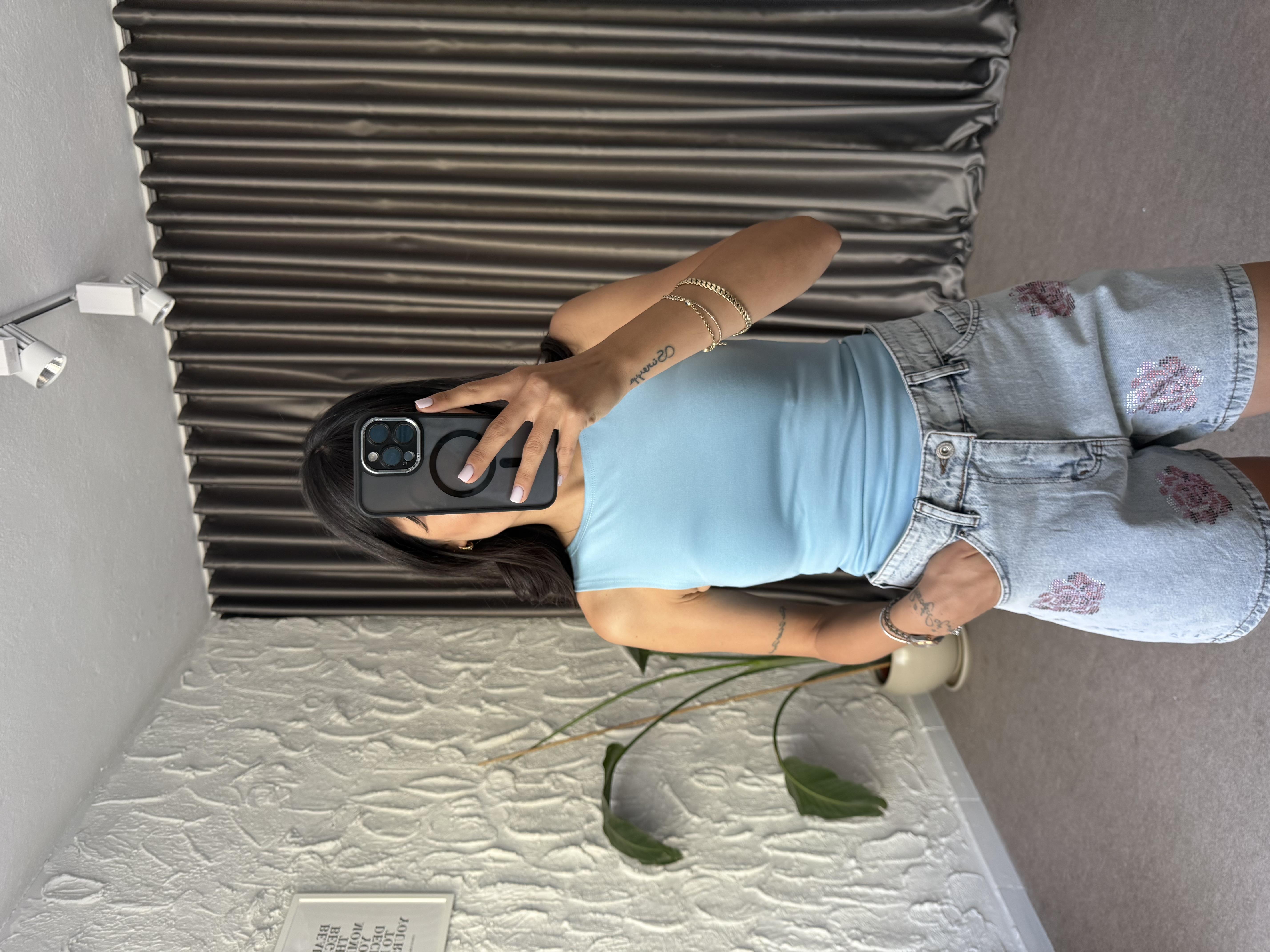 Mavi Kolsuz Basic Bluz