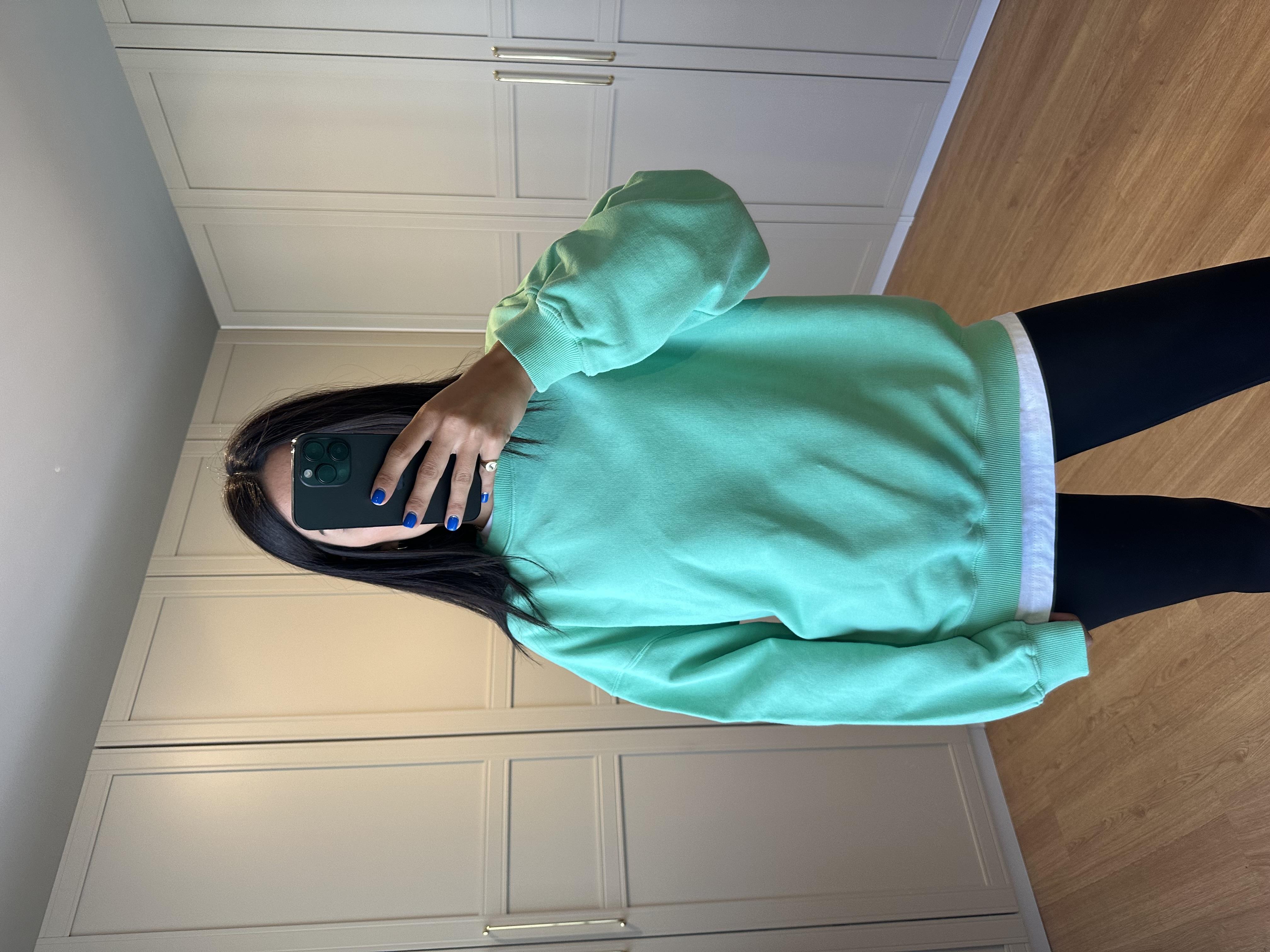 Mint Yeşili Sweatshirt
