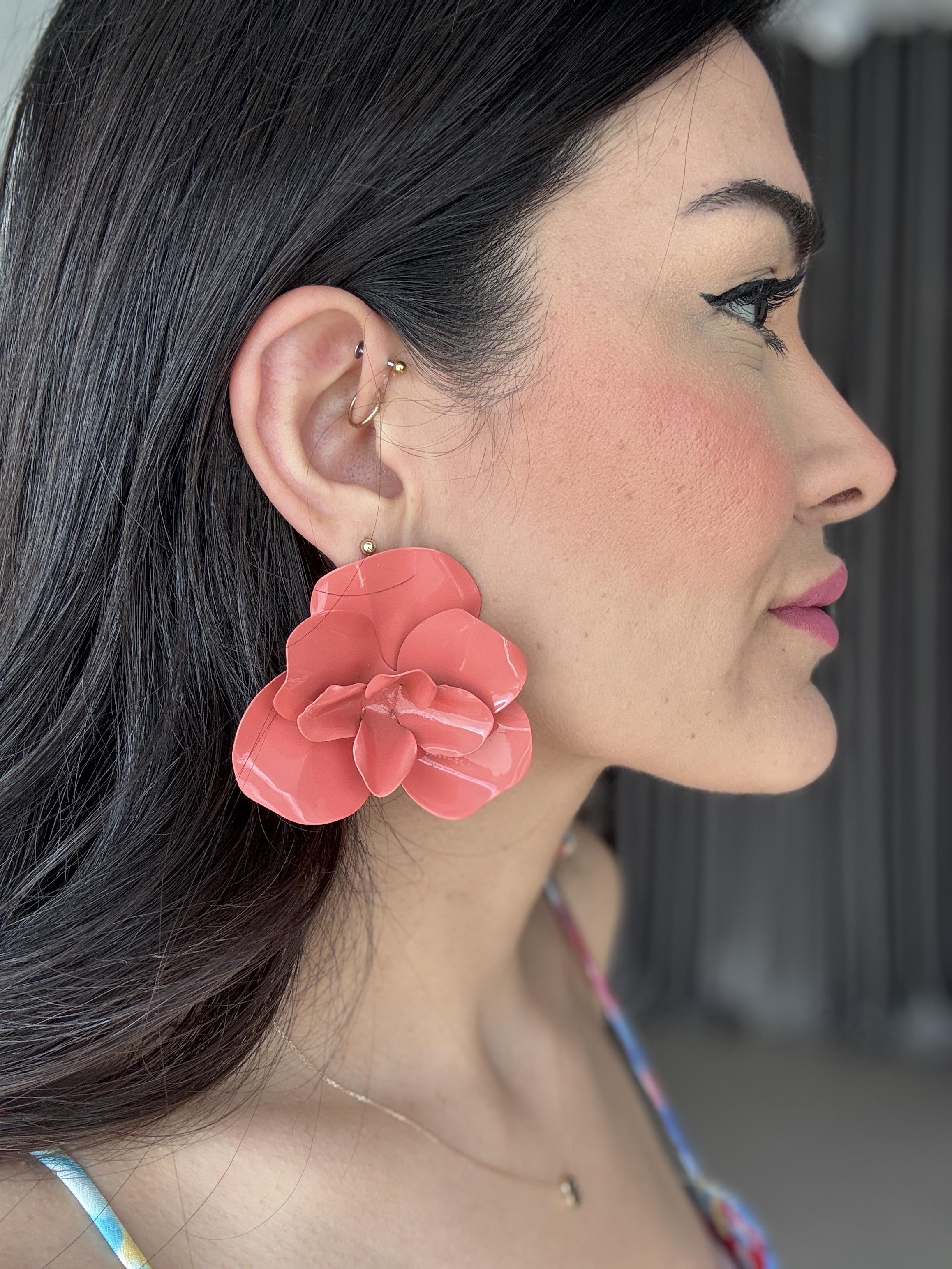 Nar Çiçeği Marka Model Çiçek Küpe