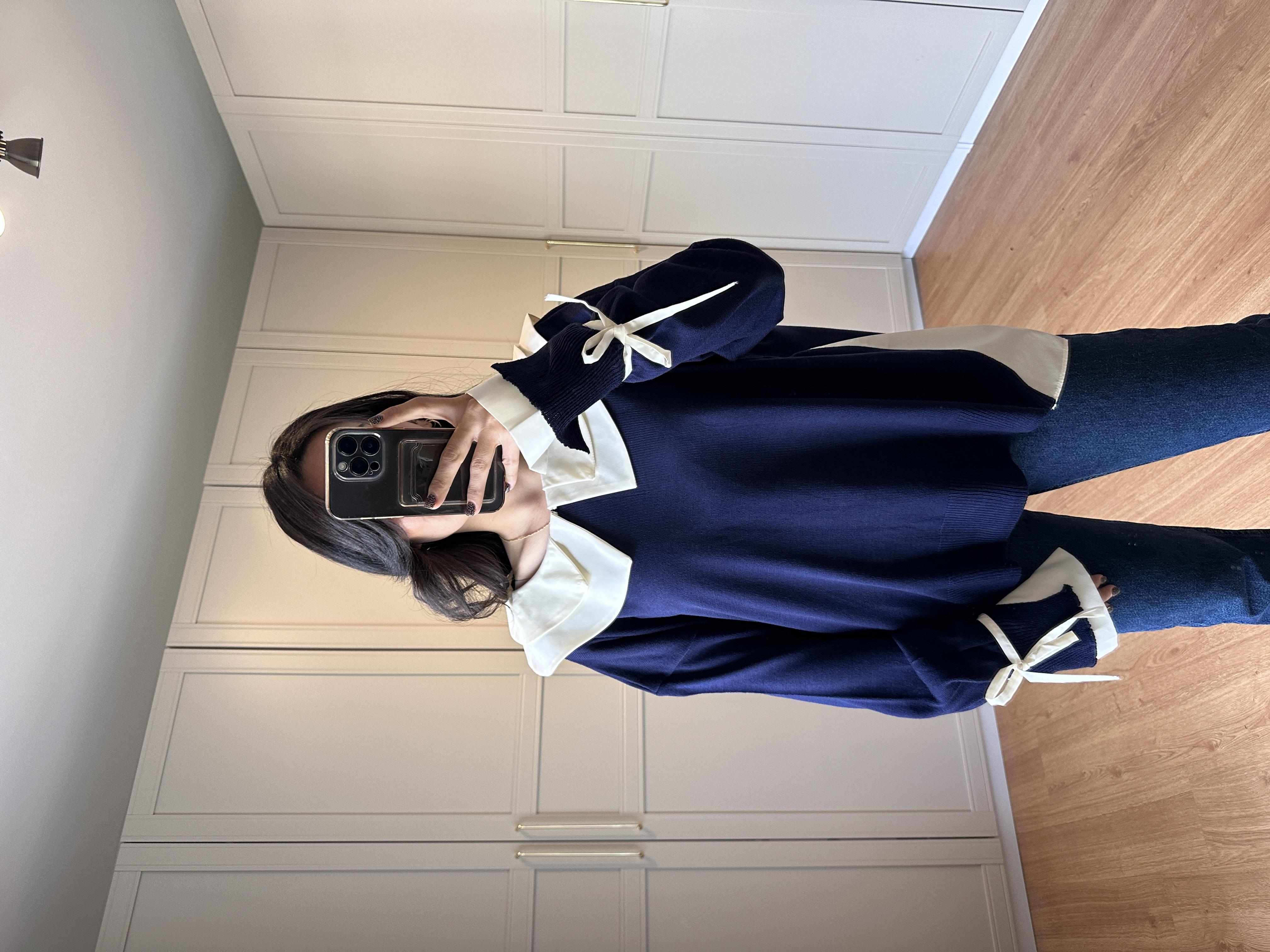 Poplin Detay Tasarım Triko