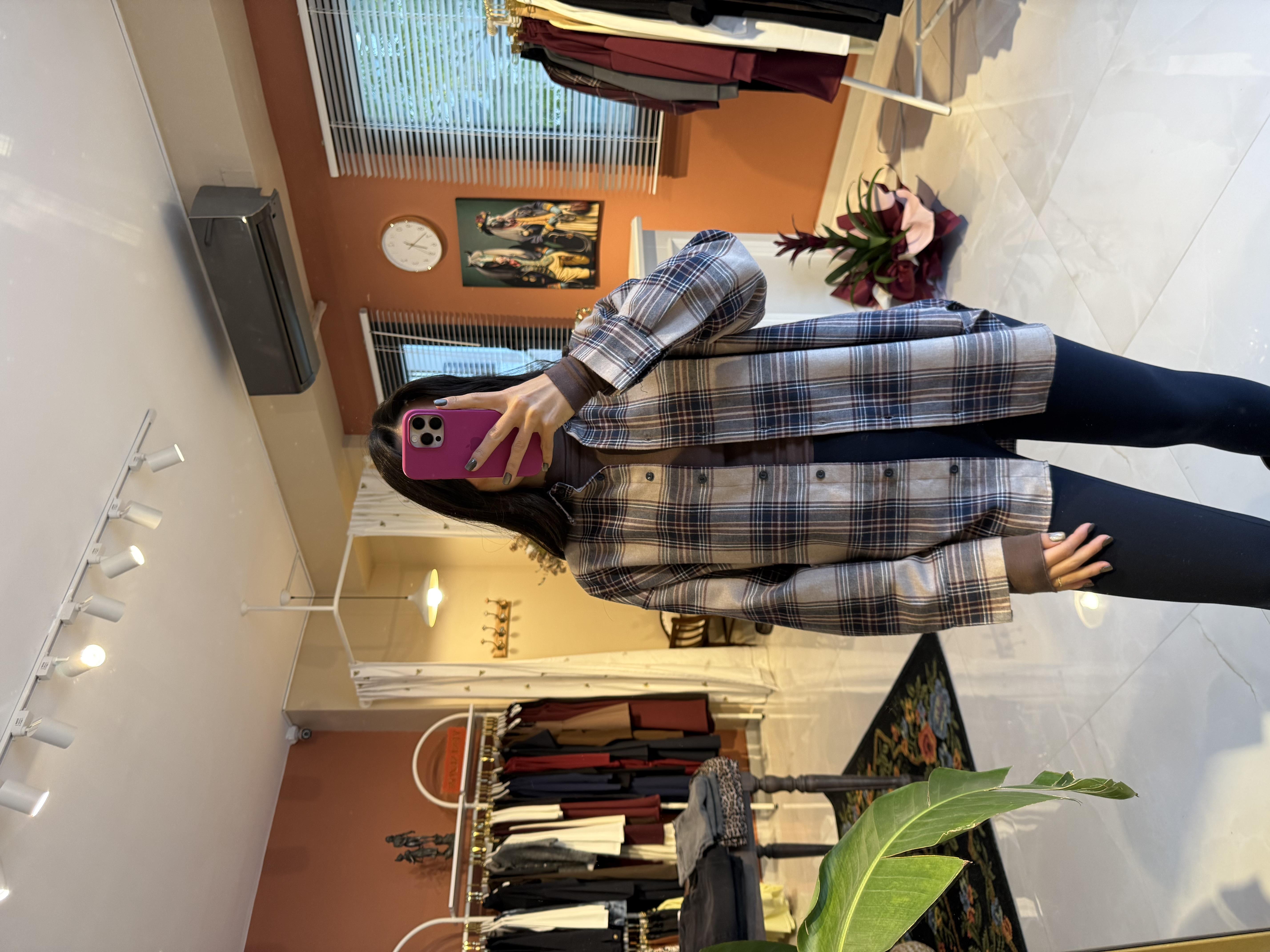 Sims Vizon Lacivert Oduncu Gömlek