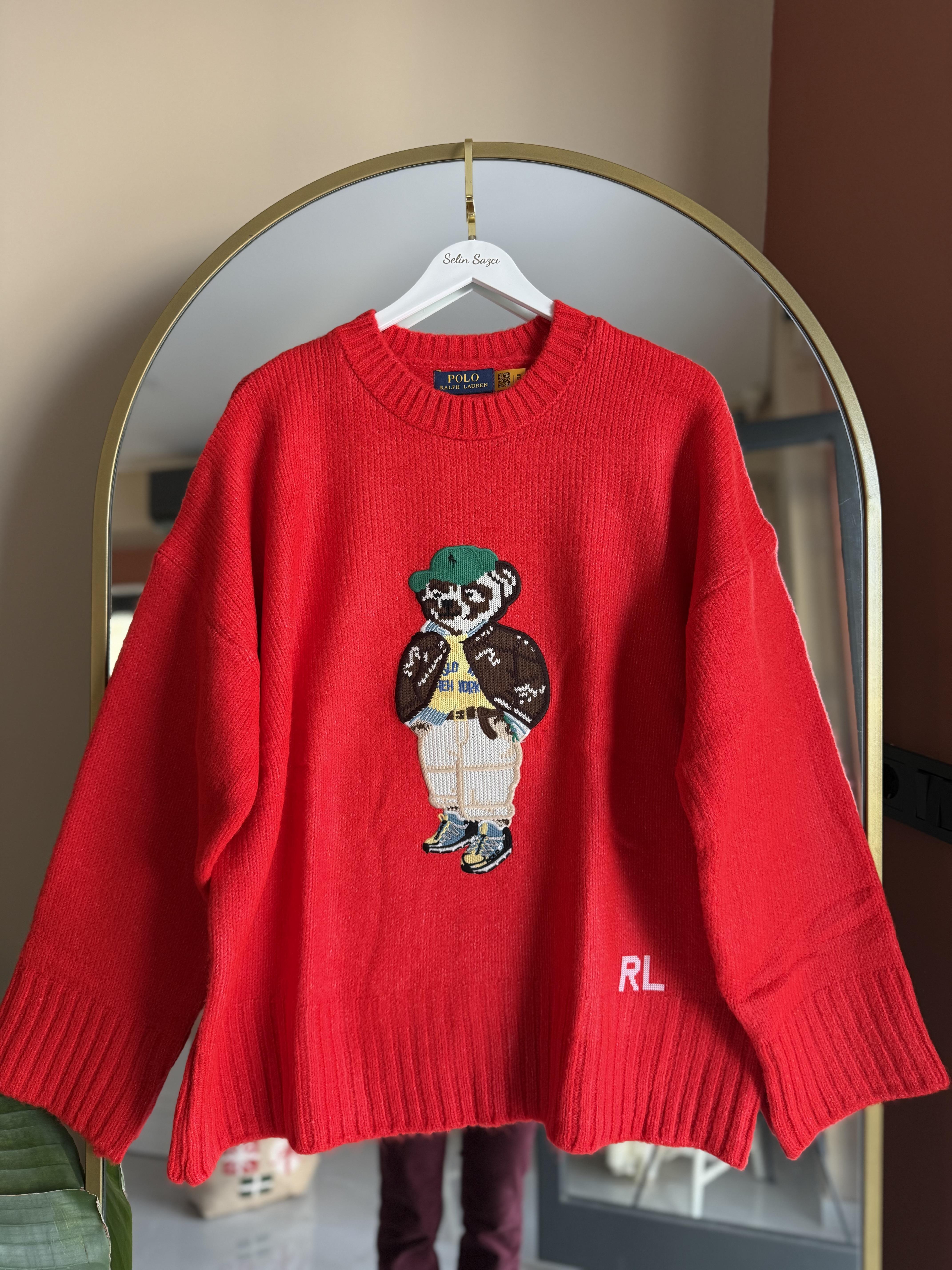 Teddy Bear Kırmızı Kazak