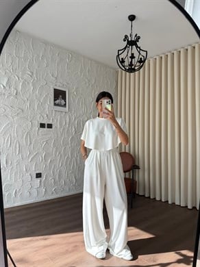 Pelerin Model Ekru Modal Takım