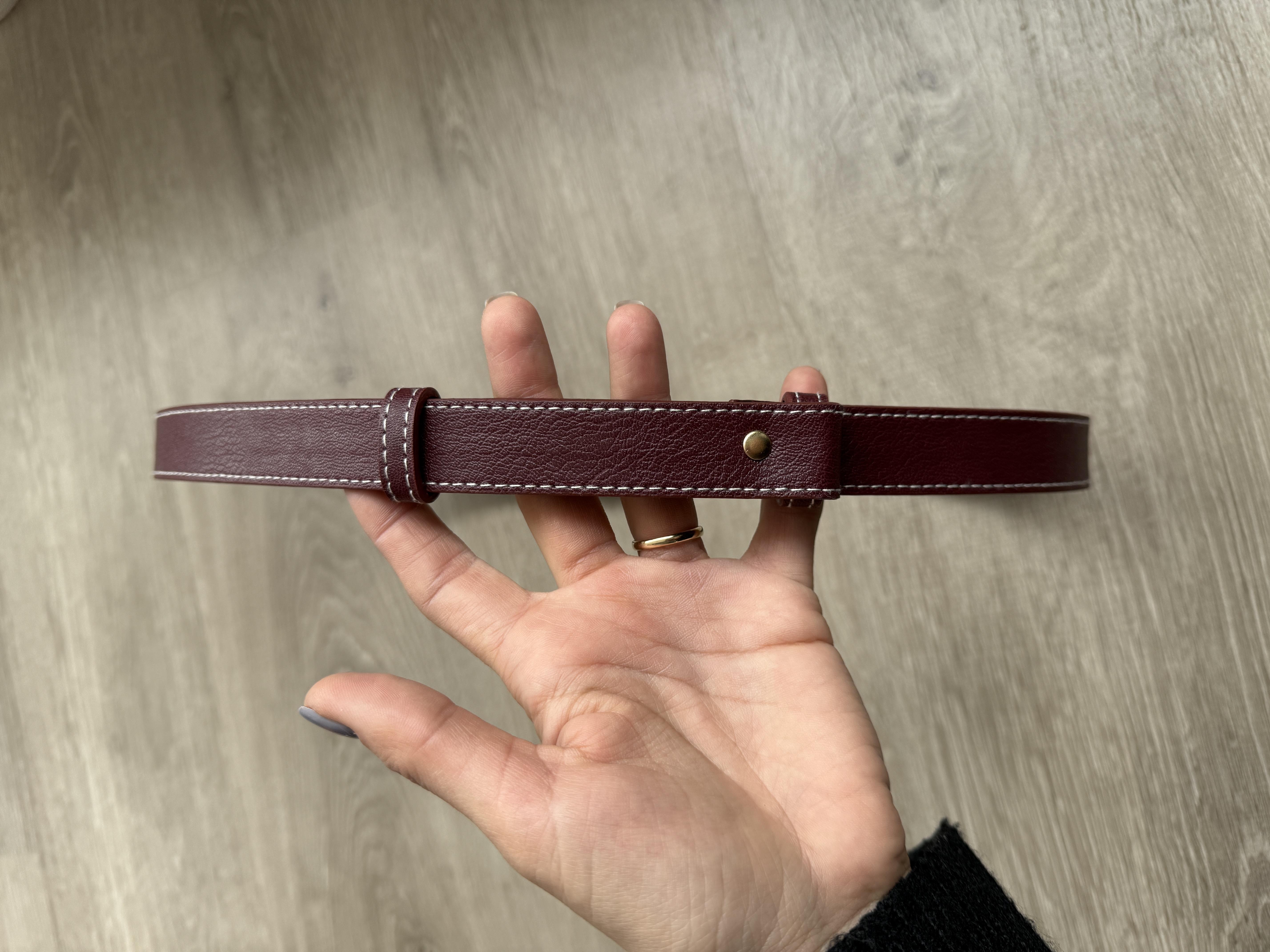 Bordo Gold Kilit Toka Ayarlanabilir Kemer · 4