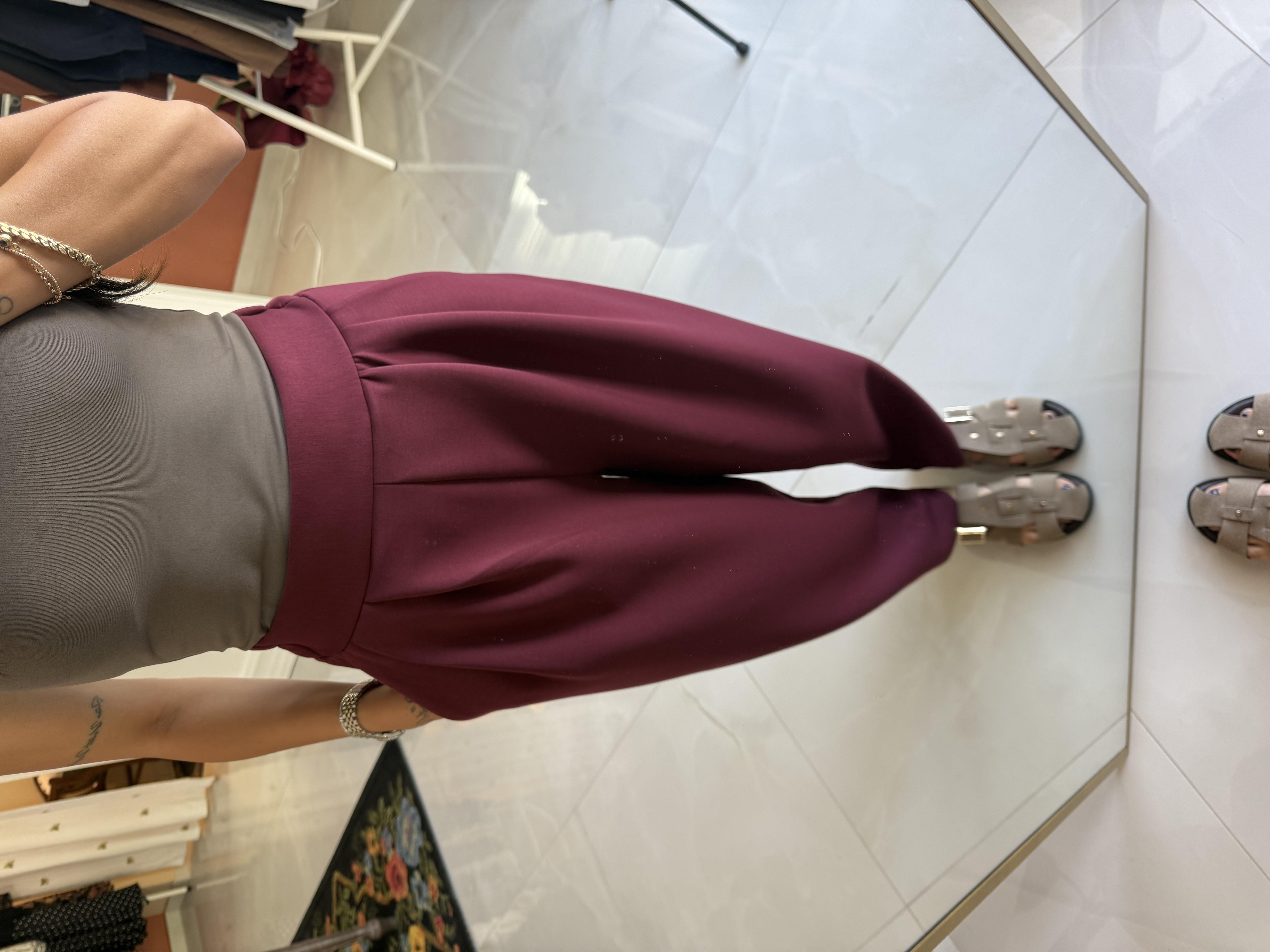 Bordo Modal Şalvar Pantolon · 3