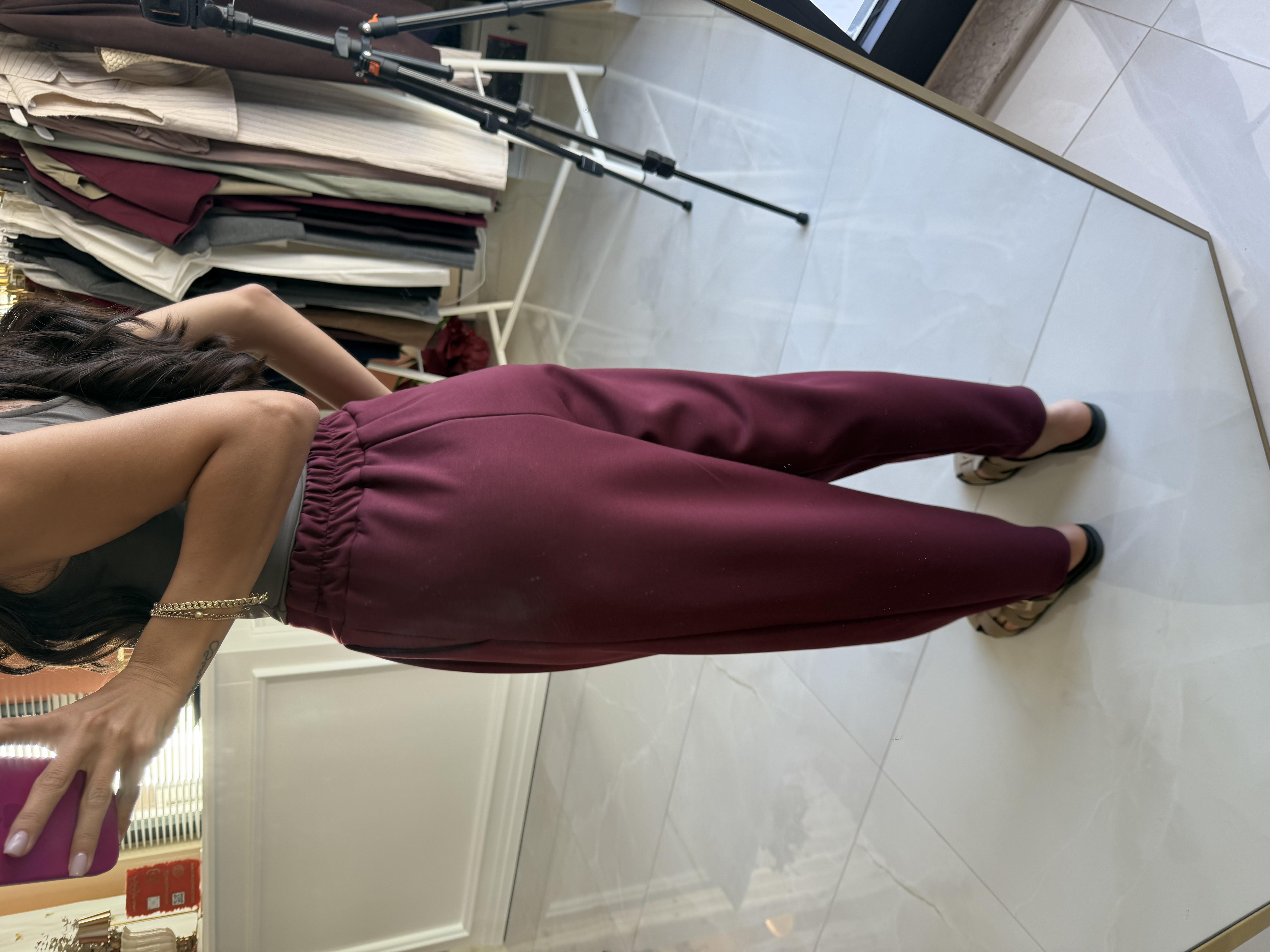 Bordo Modal Şalvar Pantolon · 4