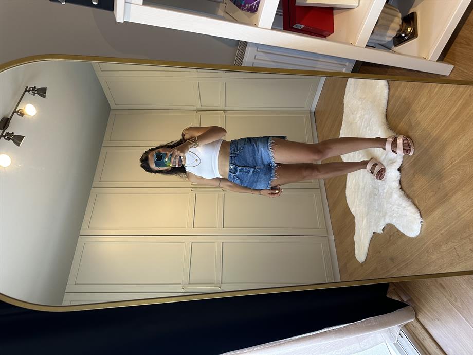 Etek Görünümlü Kot Şort