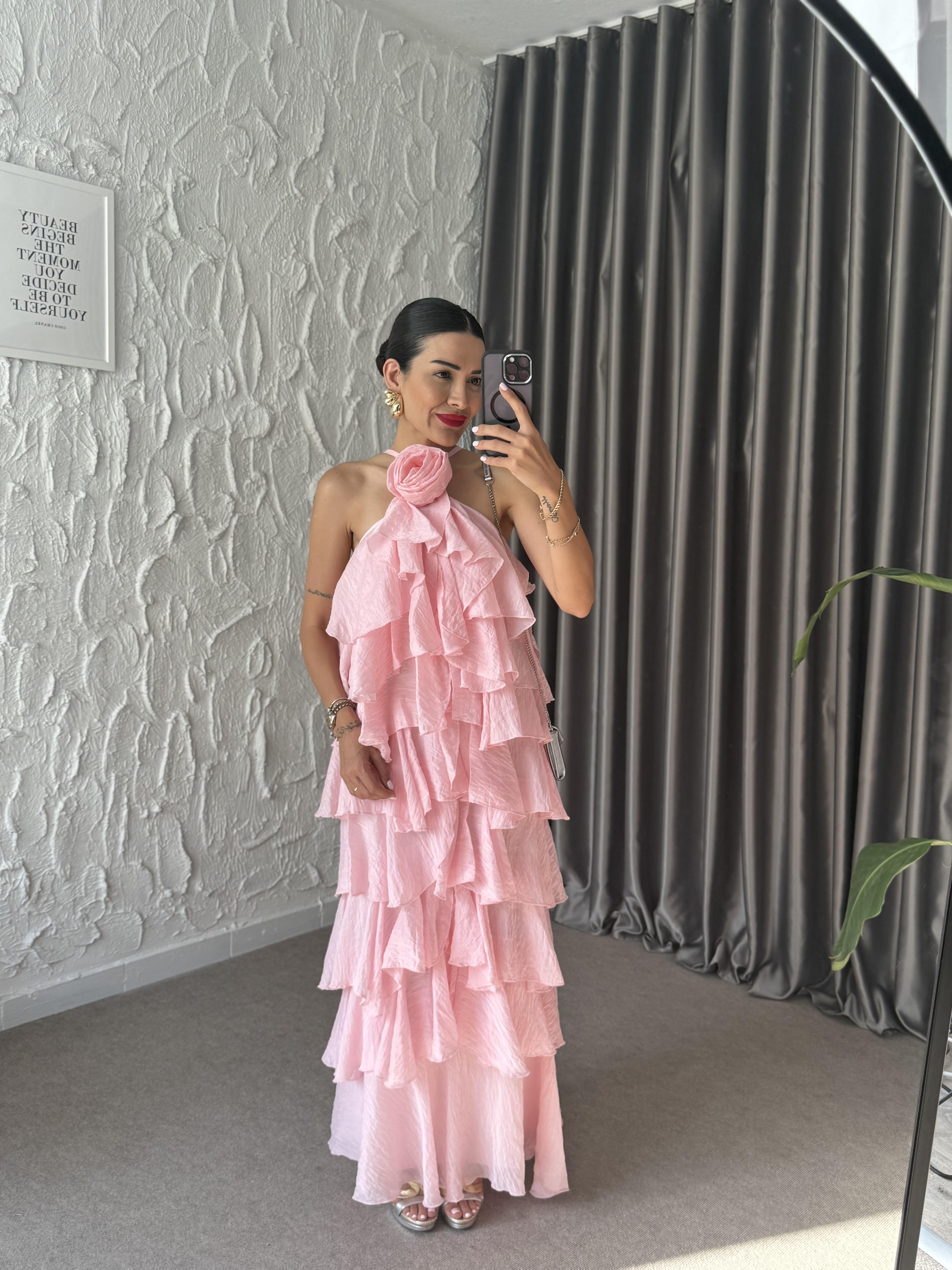 Freya Kat Kat Elbise - Pembe