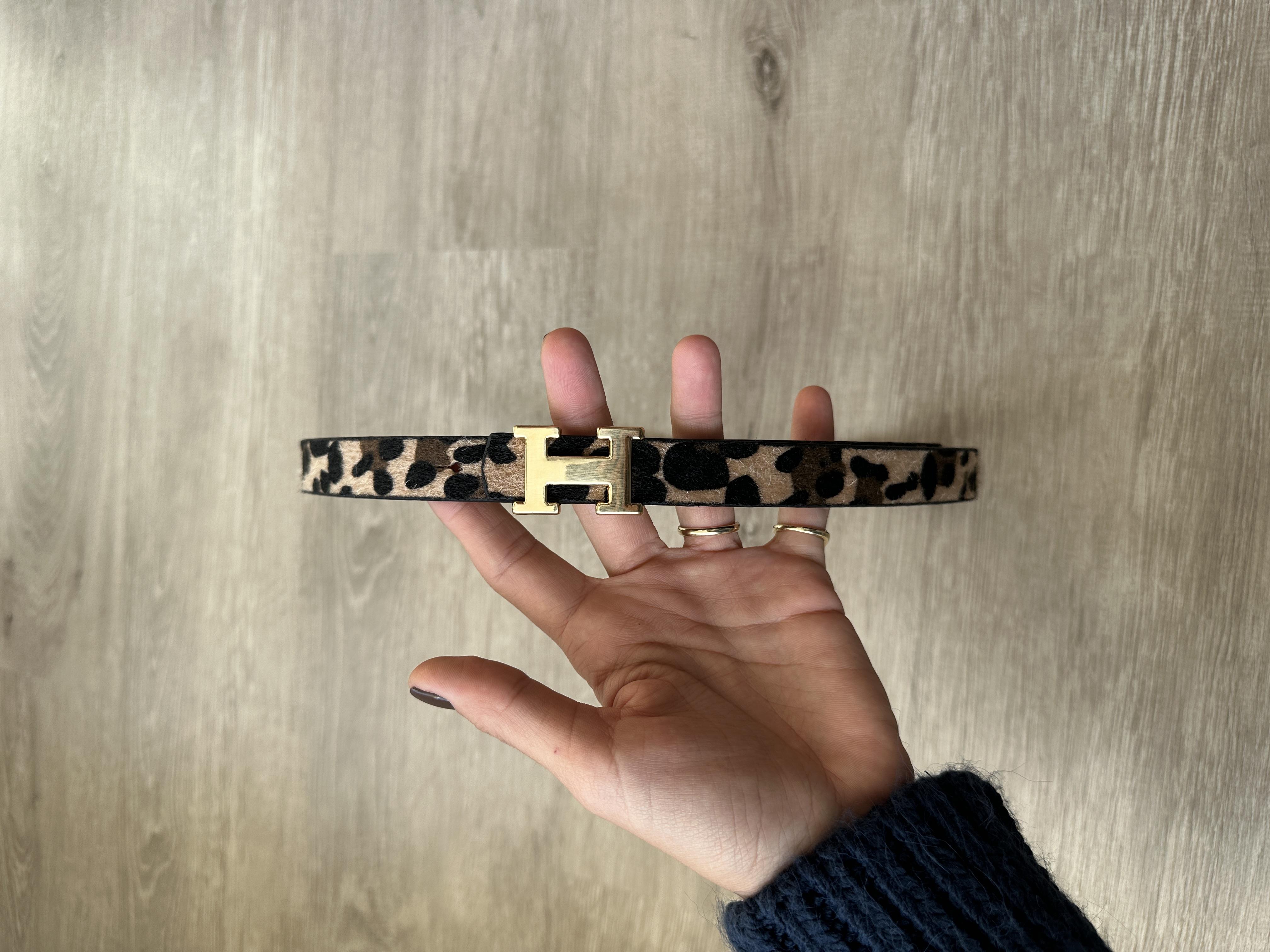 Leopar Gold H Tokalı Kemer