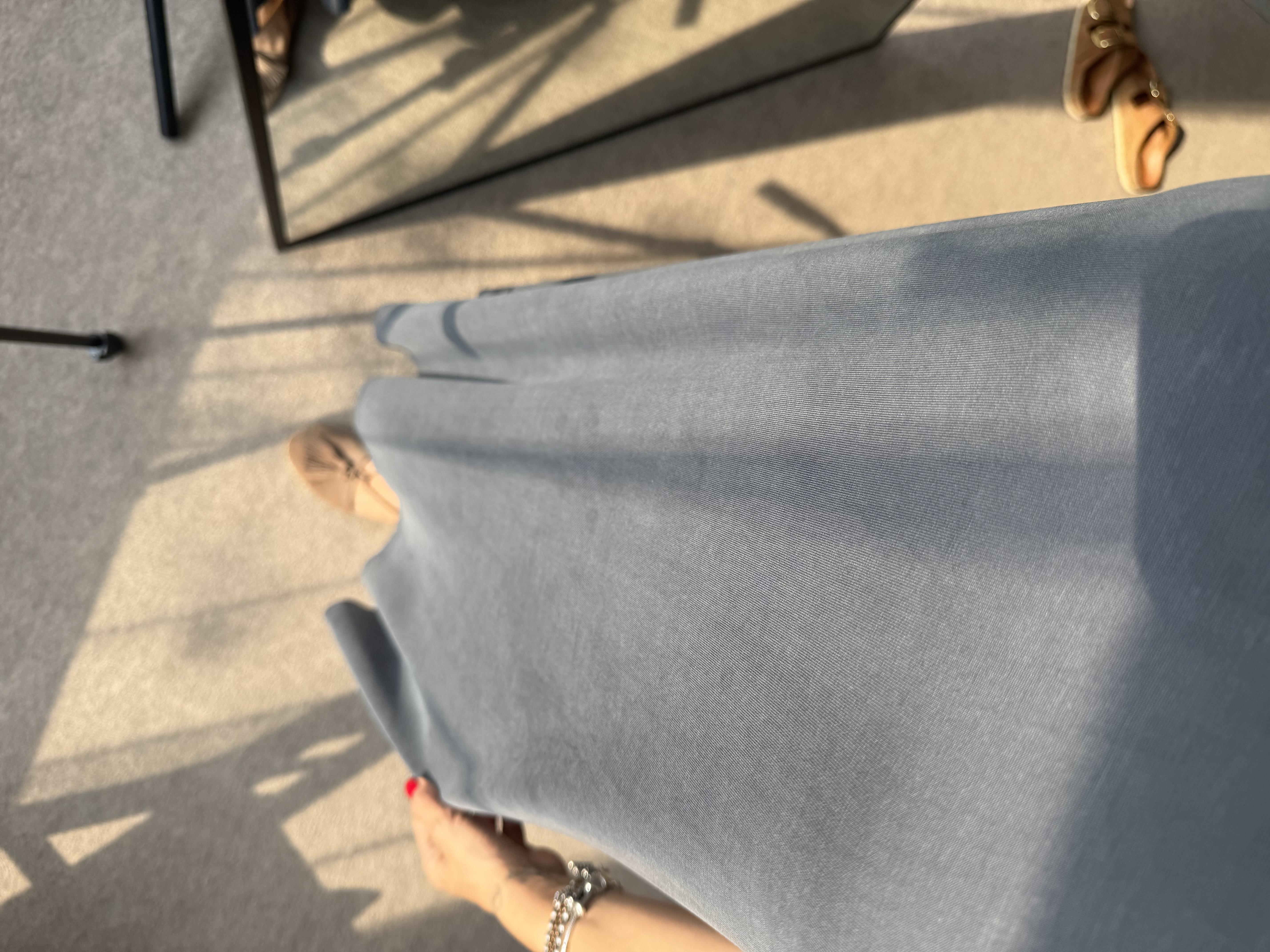 Modal Asimetrik Kesim Elbise - Gri · 5