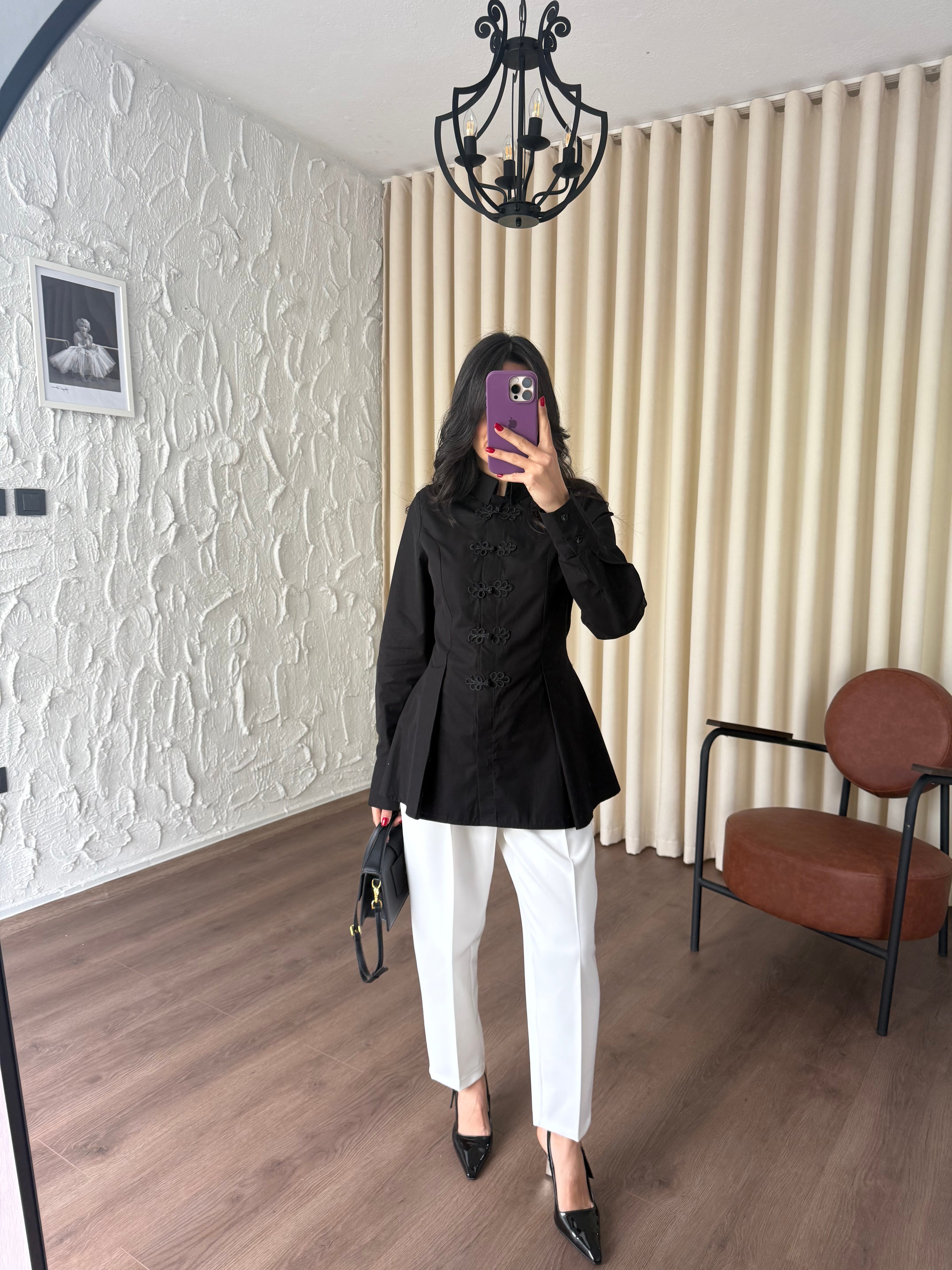 Napolyon Siyah Gömlek