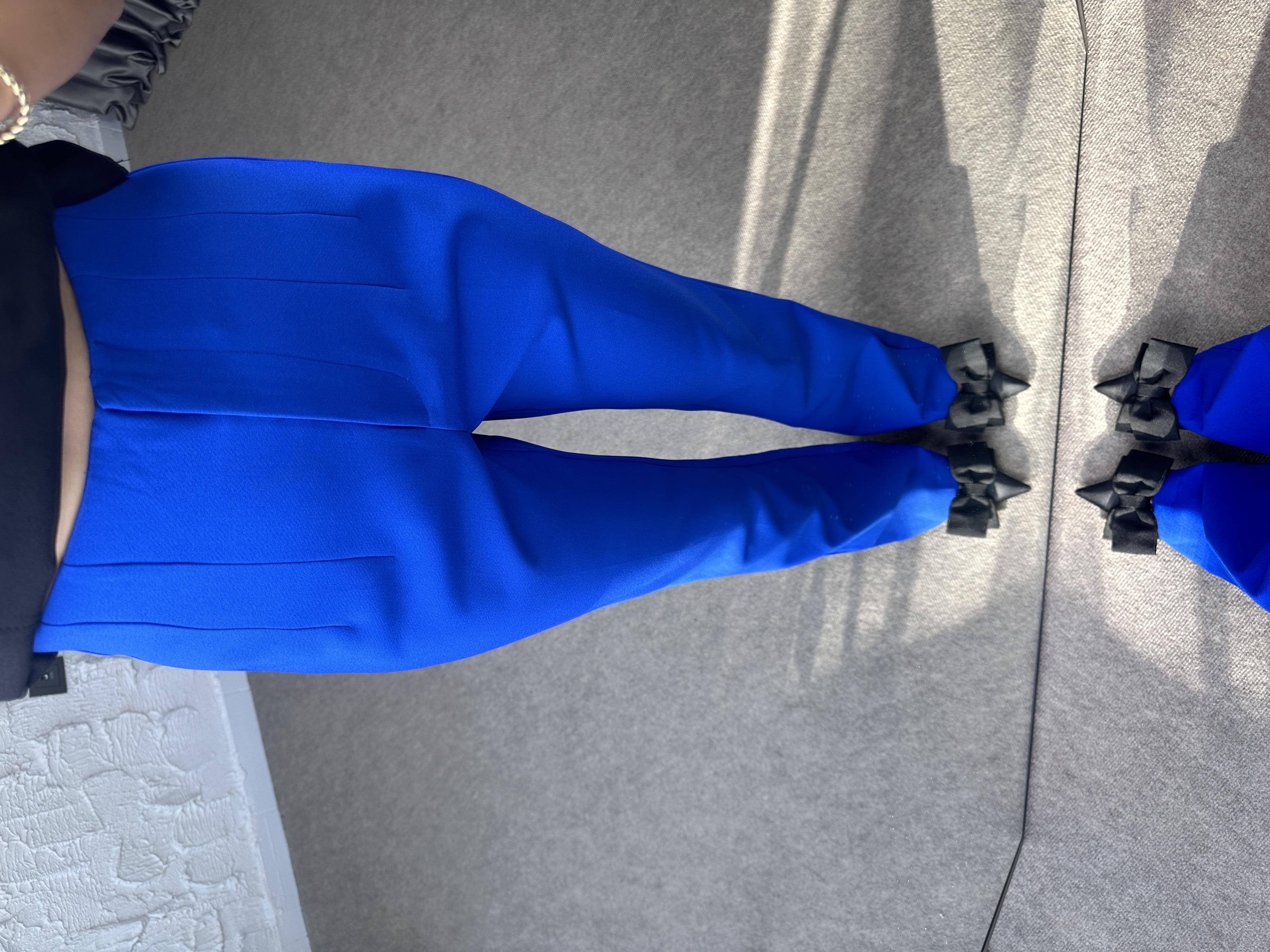 Saks Mavisi Kumaş Pantolon