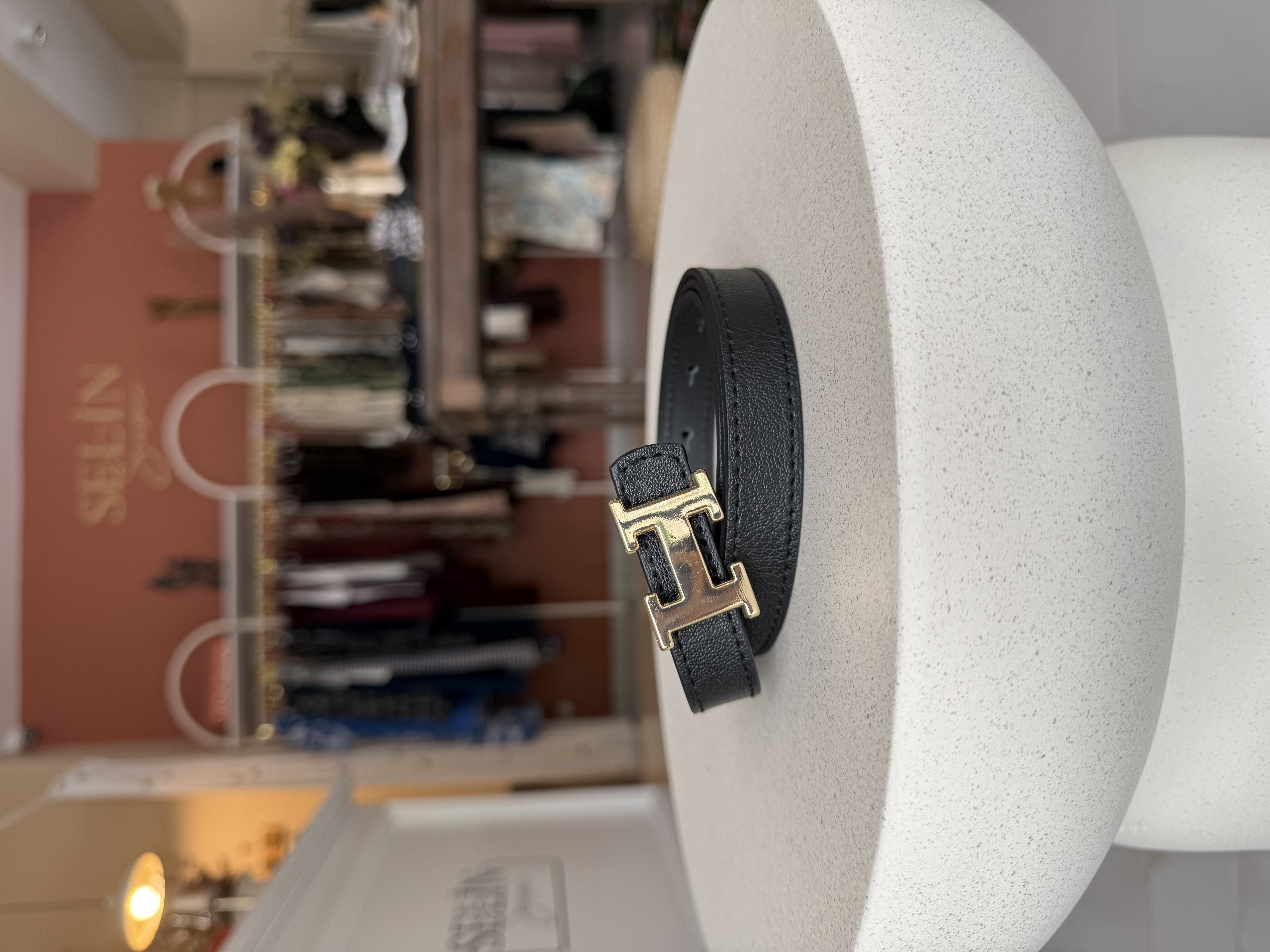 Siyah Gold H Tokalı Kemer