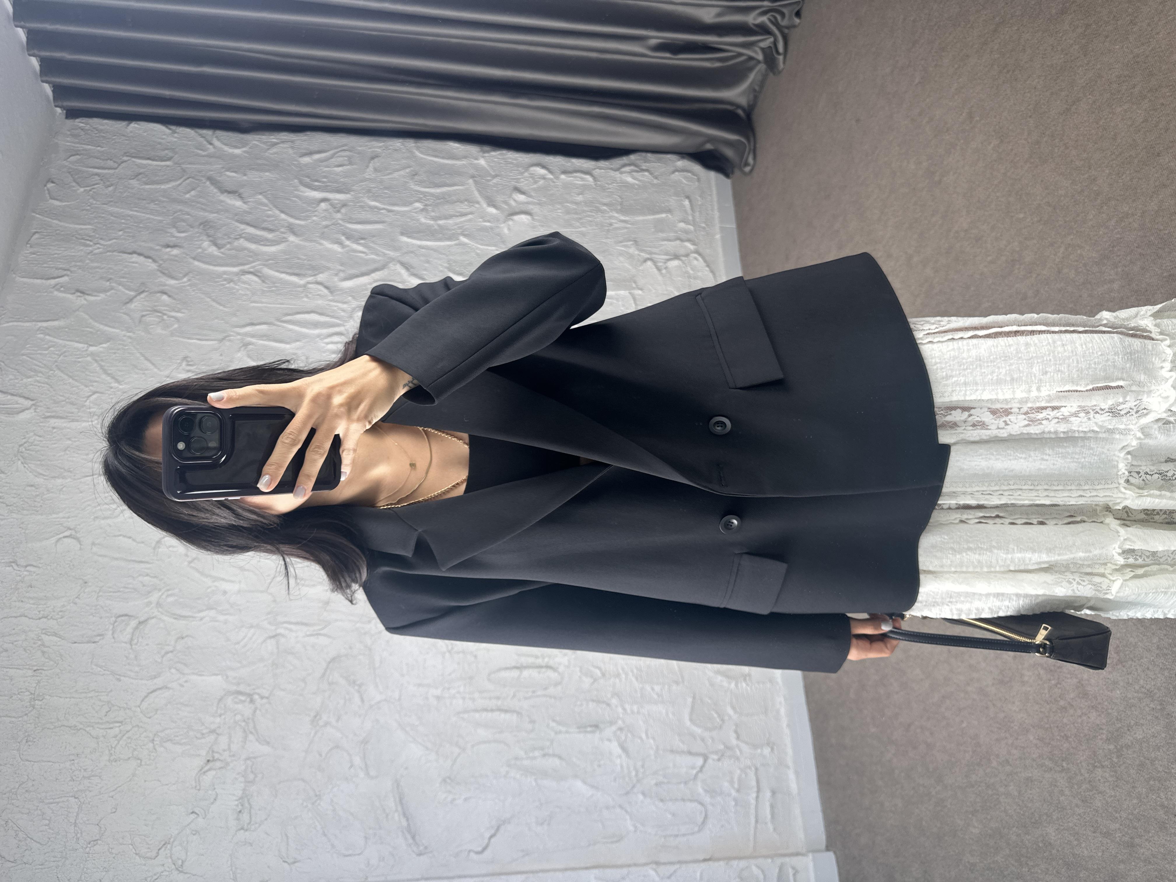Siyah Oversize Blazer Ceket 