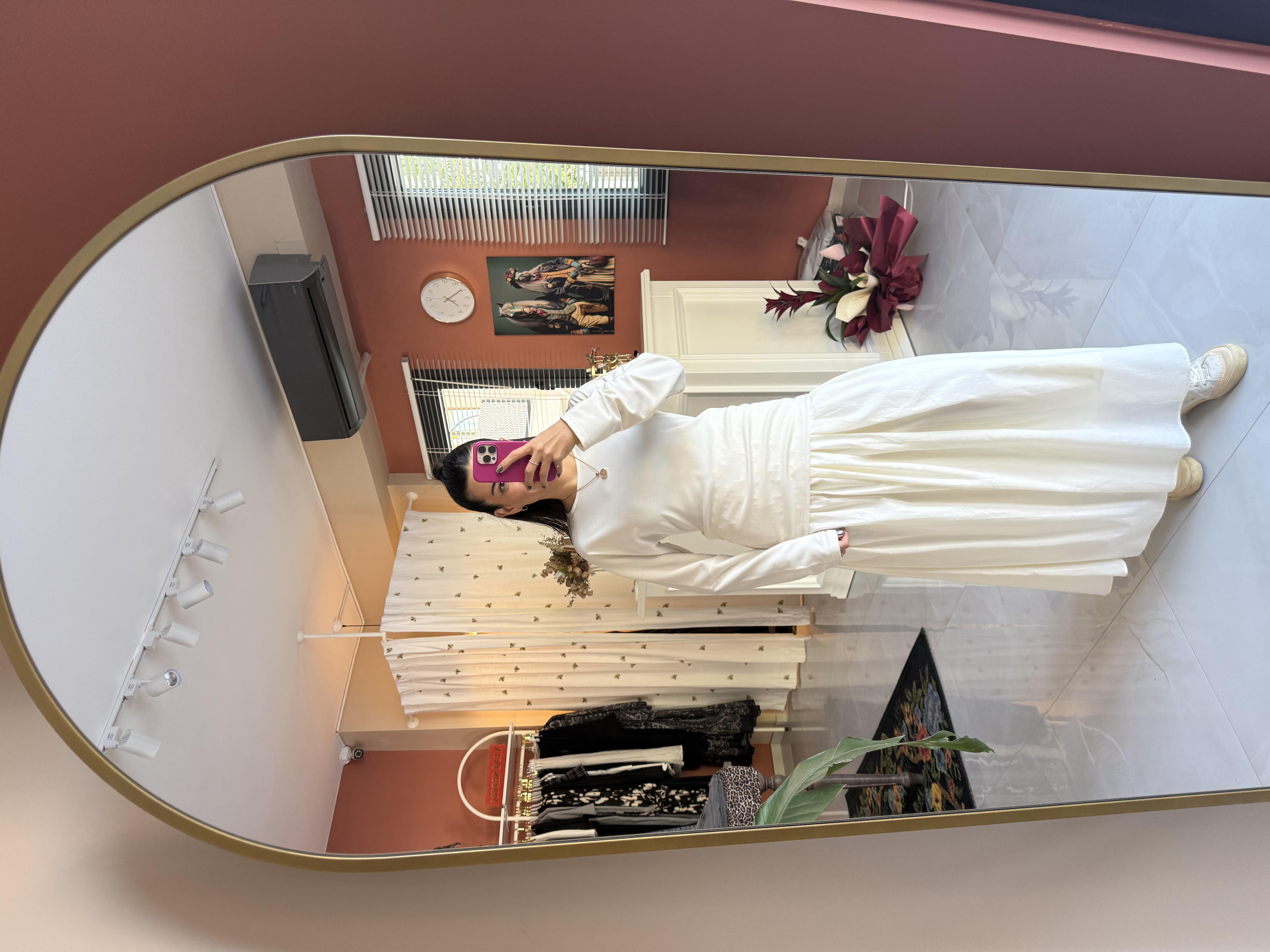 Volara Örme Elbise - Ekru