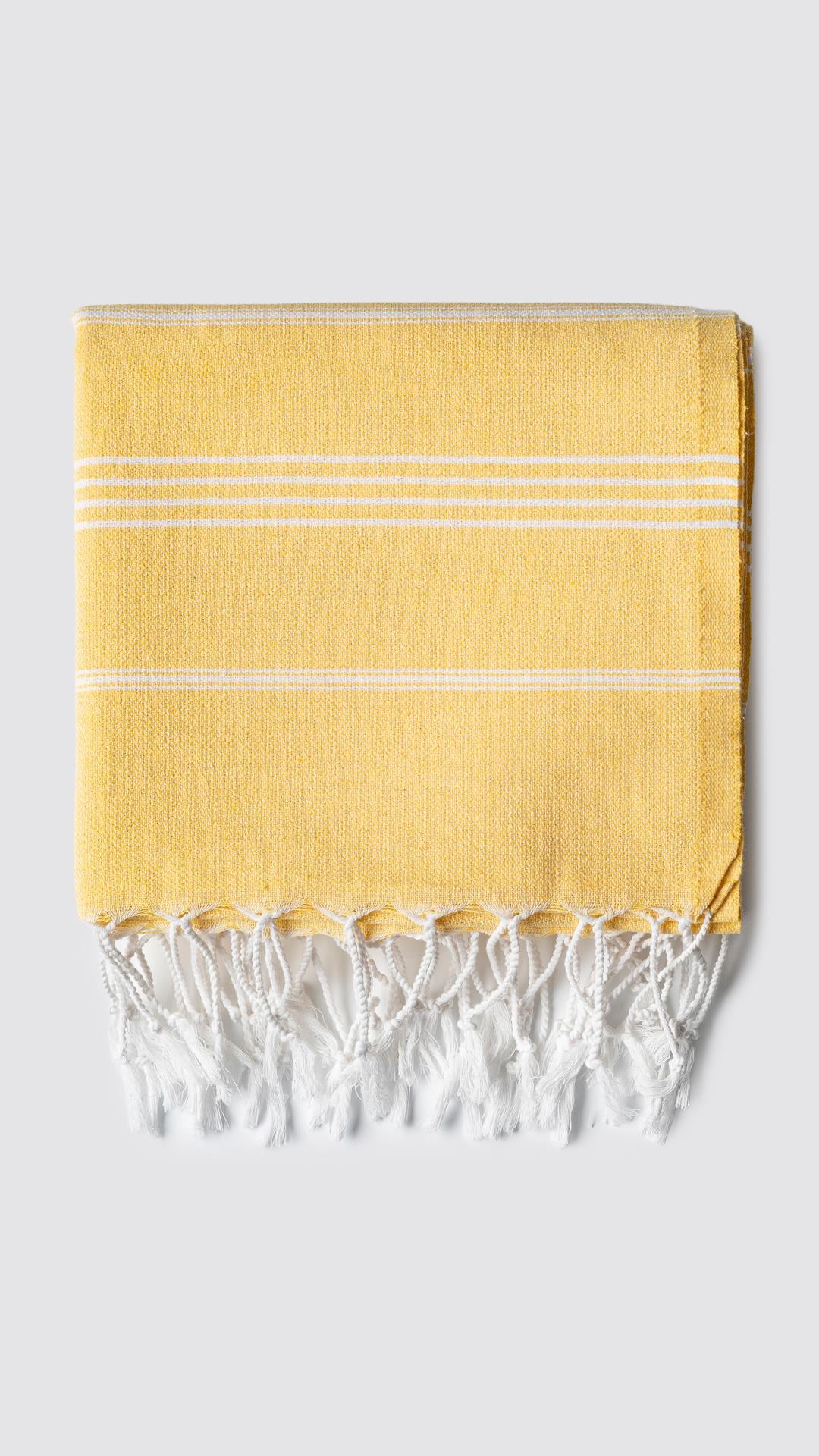 Çizgili Sarı Peştemal