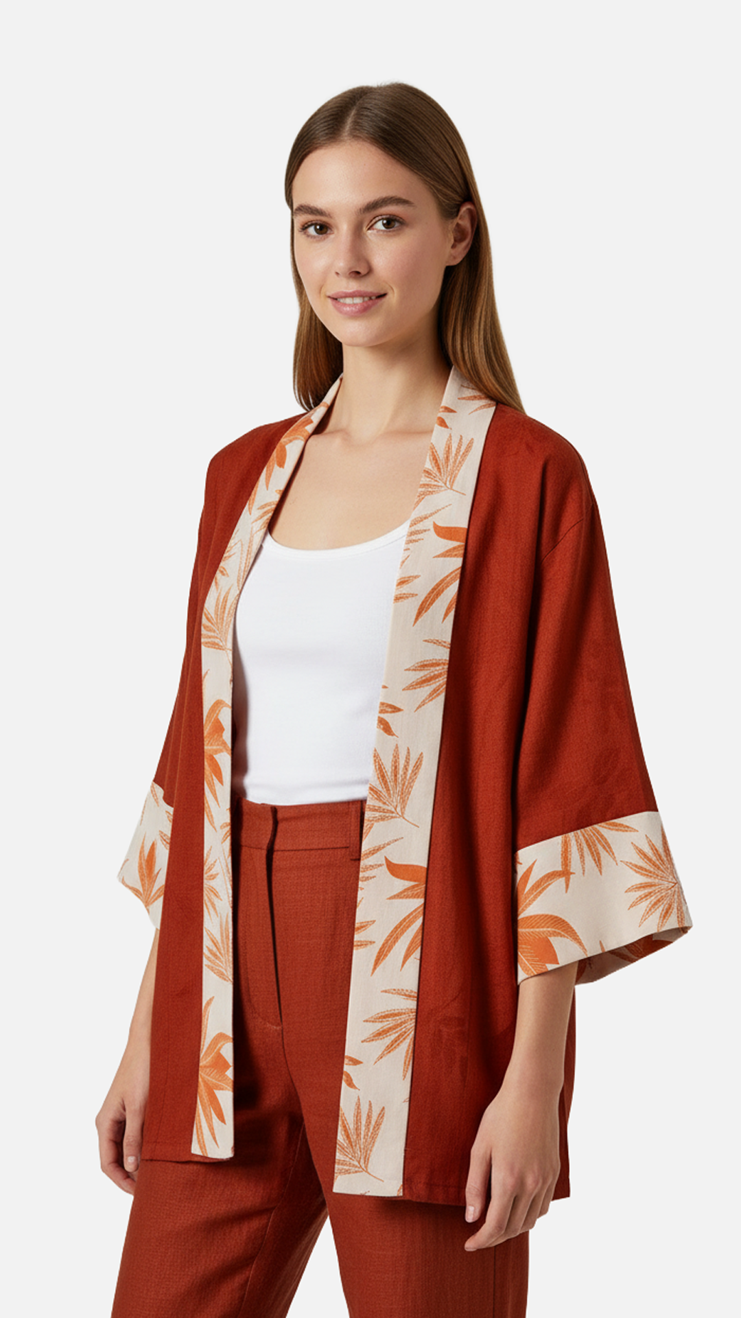 Kiremit Keten Kimono