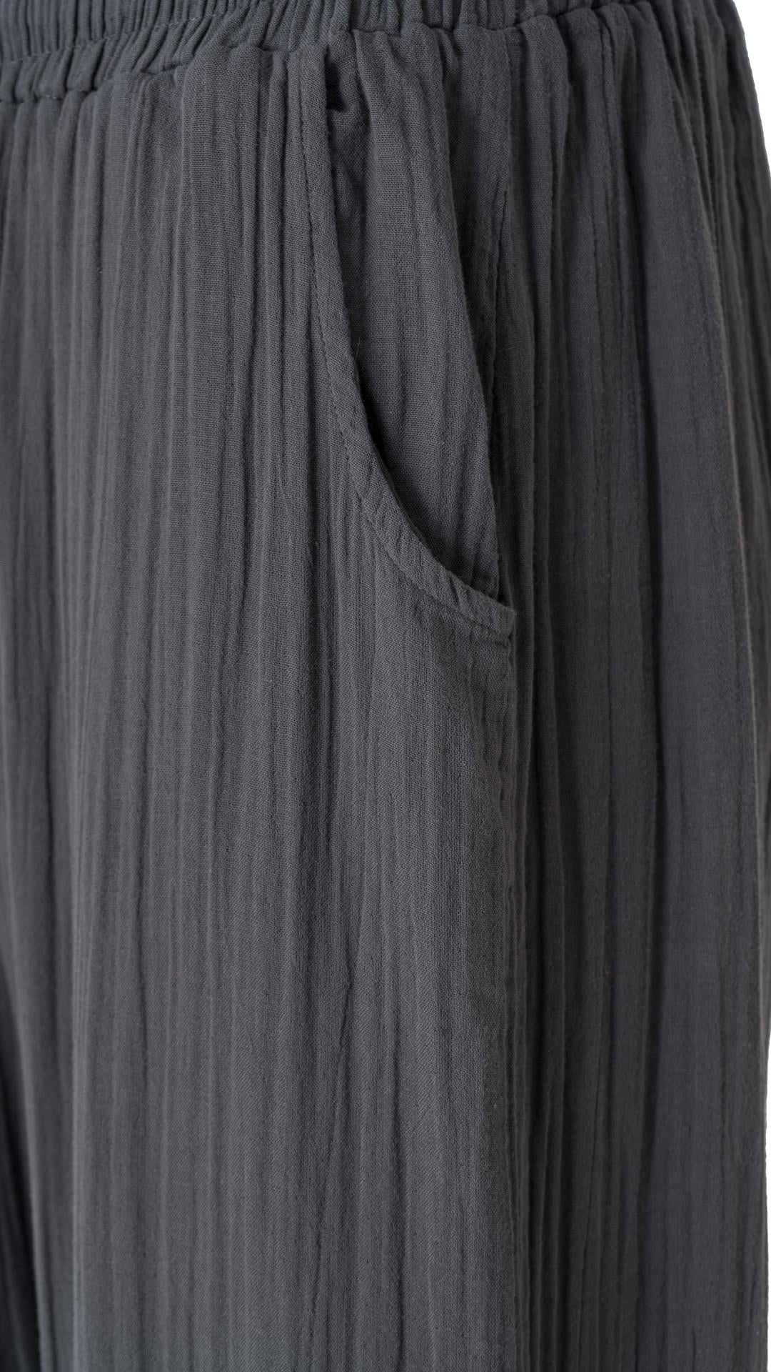 Müslin Pantolon Gri 