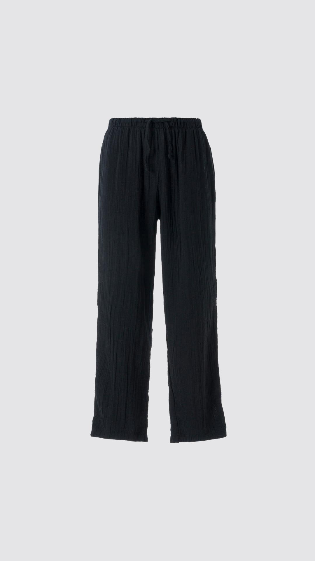 Müslin Pantolon Siyah