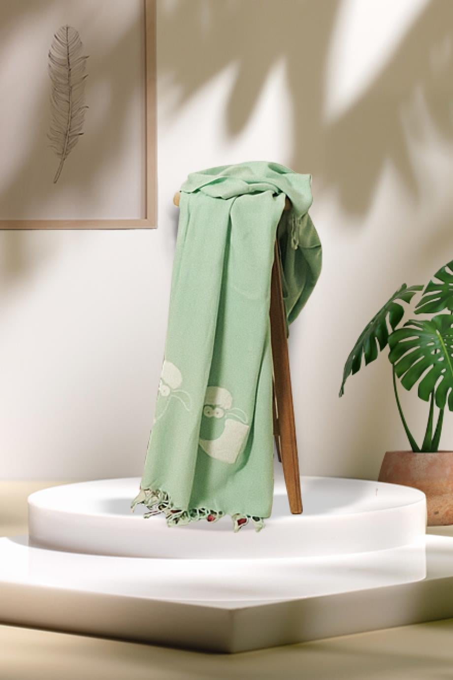 Temalı Peştemal Yeşil 