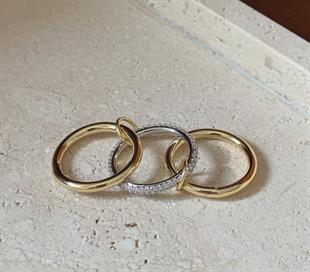 Zirkonyum3'lü SET CHARM YÜZÜK