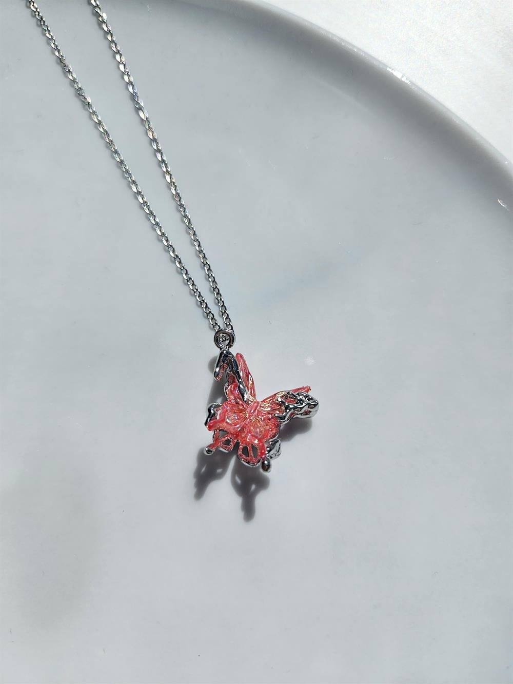 ÇELİK Y2K 2000'S KOLYE black charm