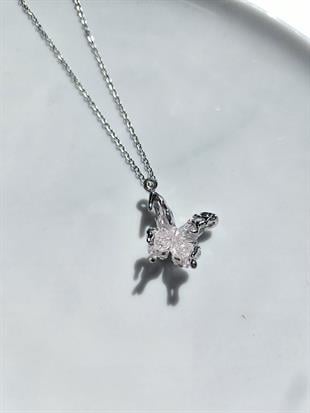ÇELİK Y2K 2000'S KOLYE black charm
