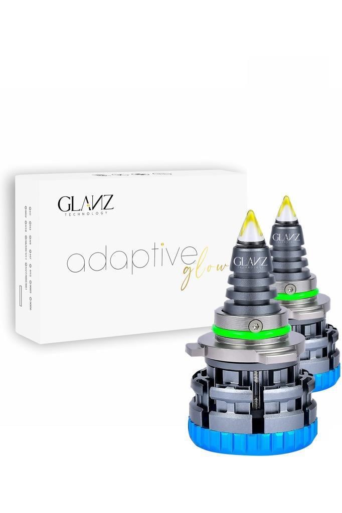 Glanz HIR2 9012 Adaptive Glow Csp Quartz 360° Led Xenon 18000lm 6000k Beyaz Far Ampulü Mercekli Far