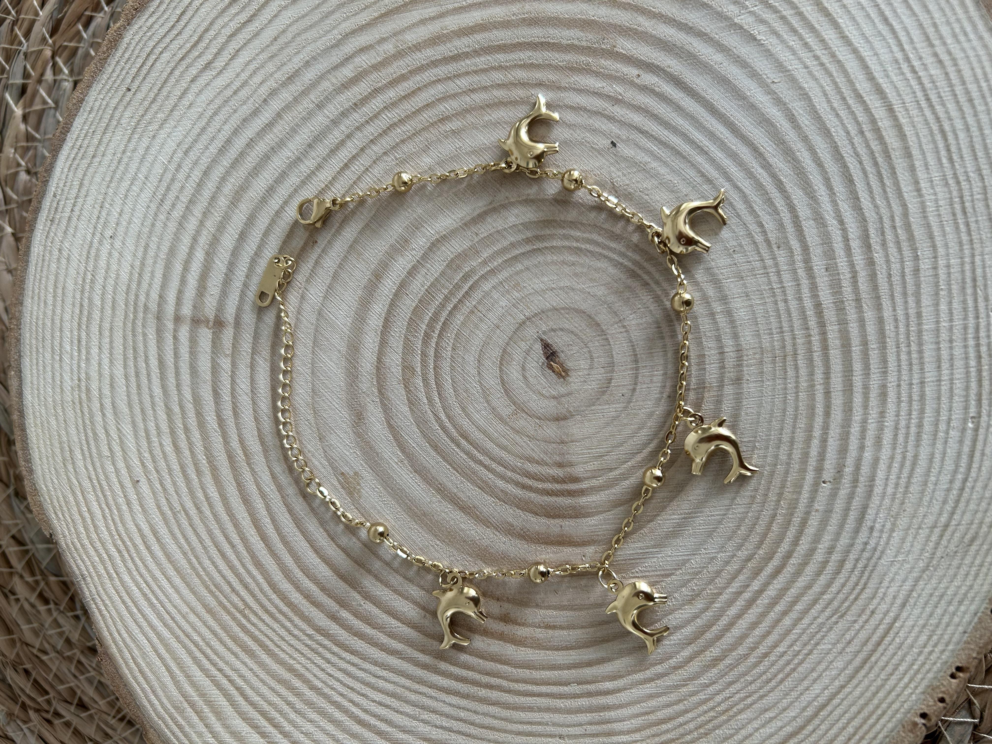 Balık model çelik halhal