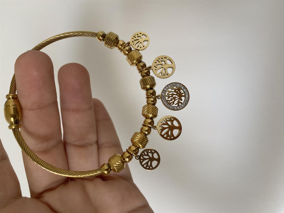 Hayat ağacı çelik pandora