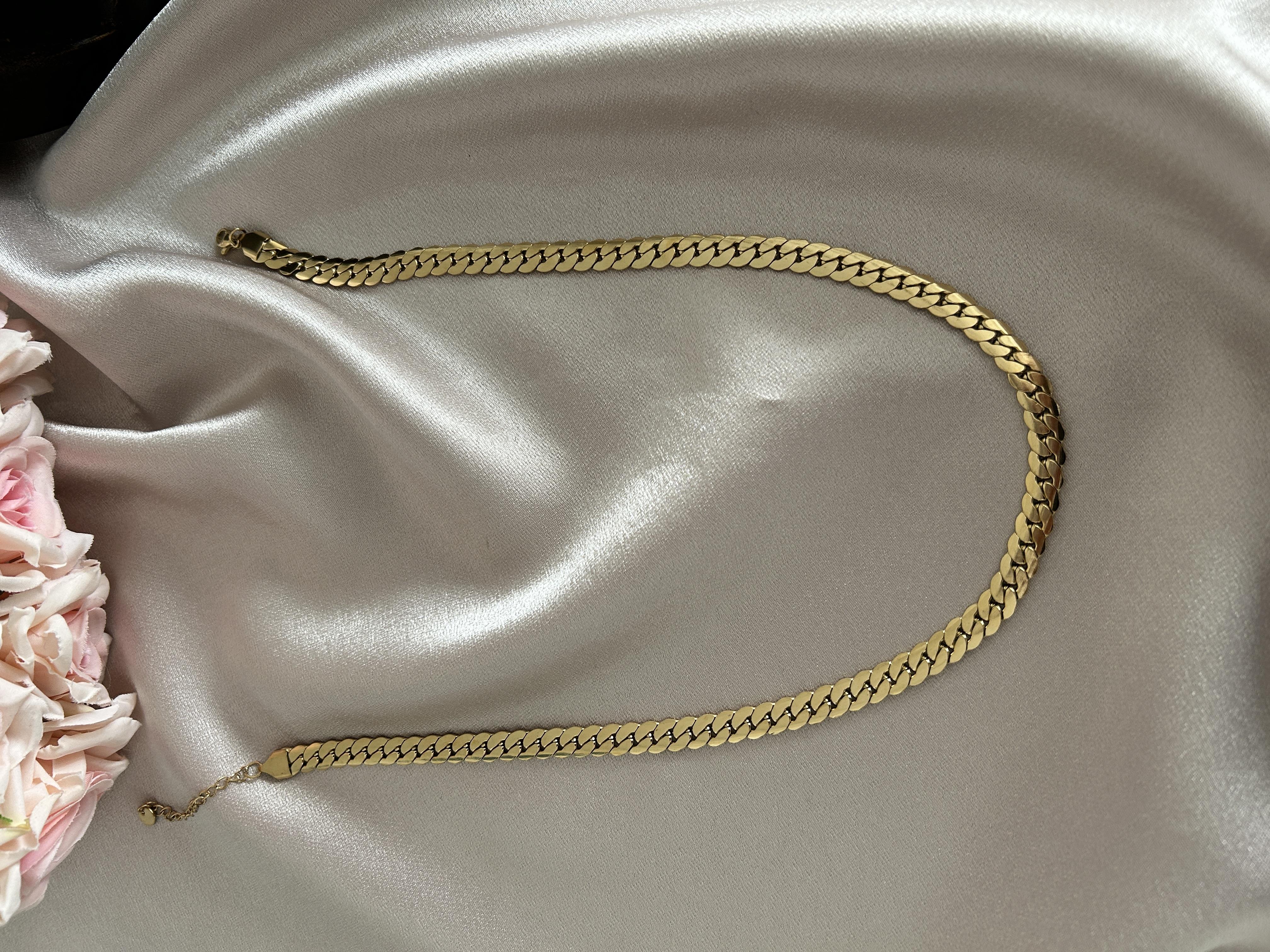 Örgü ezme kalın model kolye