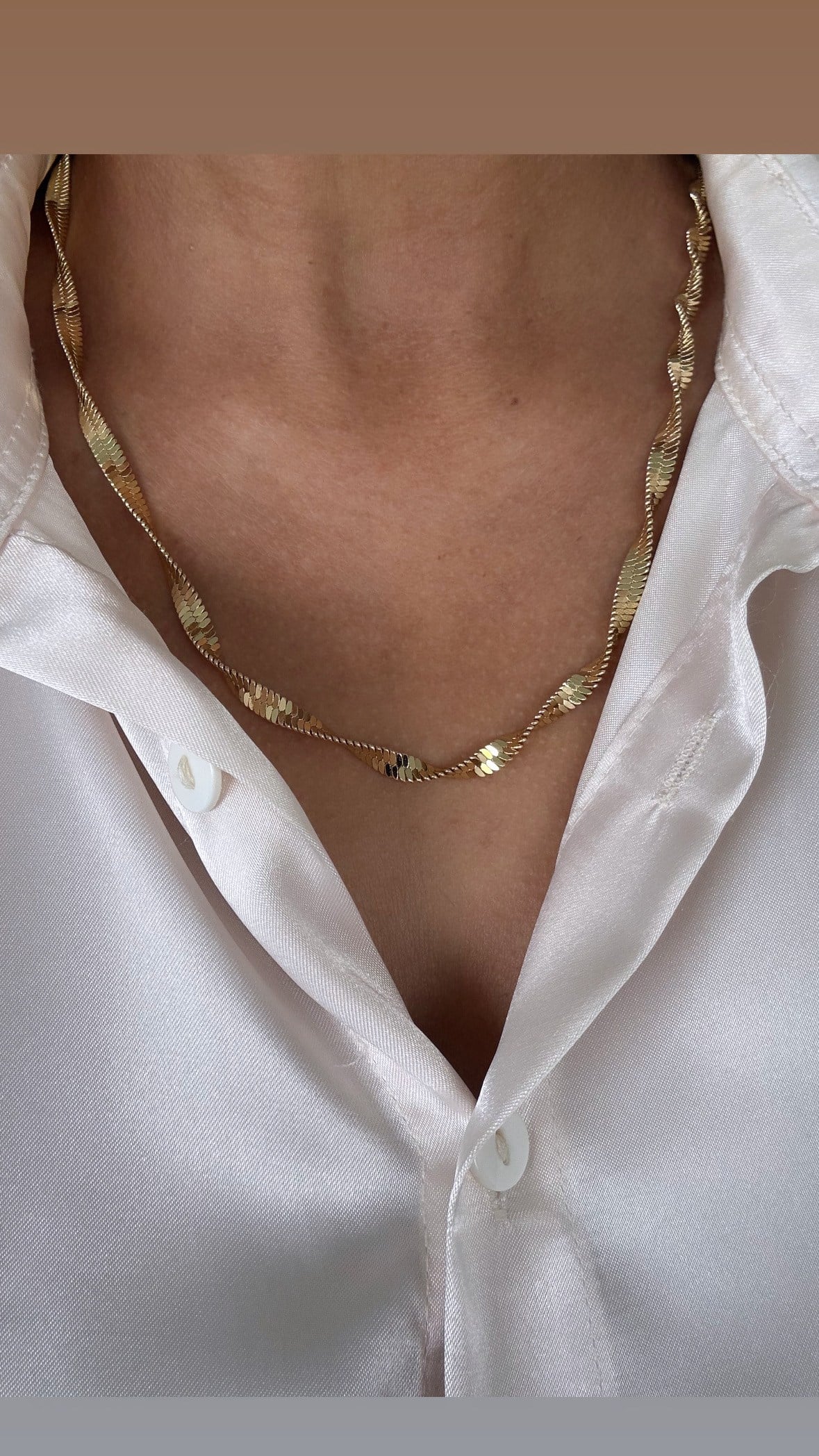 Sarmal model 14k özel seri kolye 
