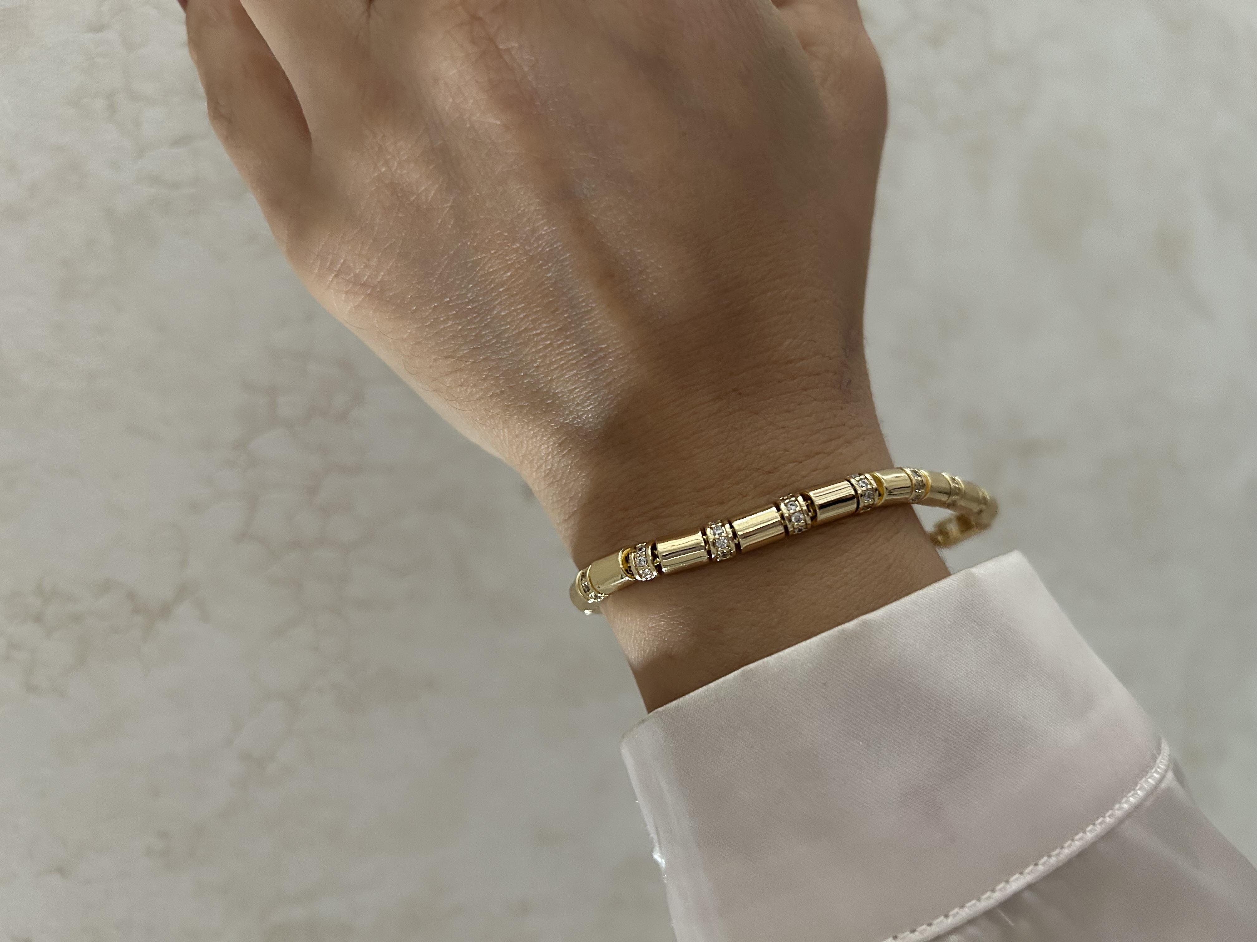 Taşlı tasarım kesim 14k künye modeli 