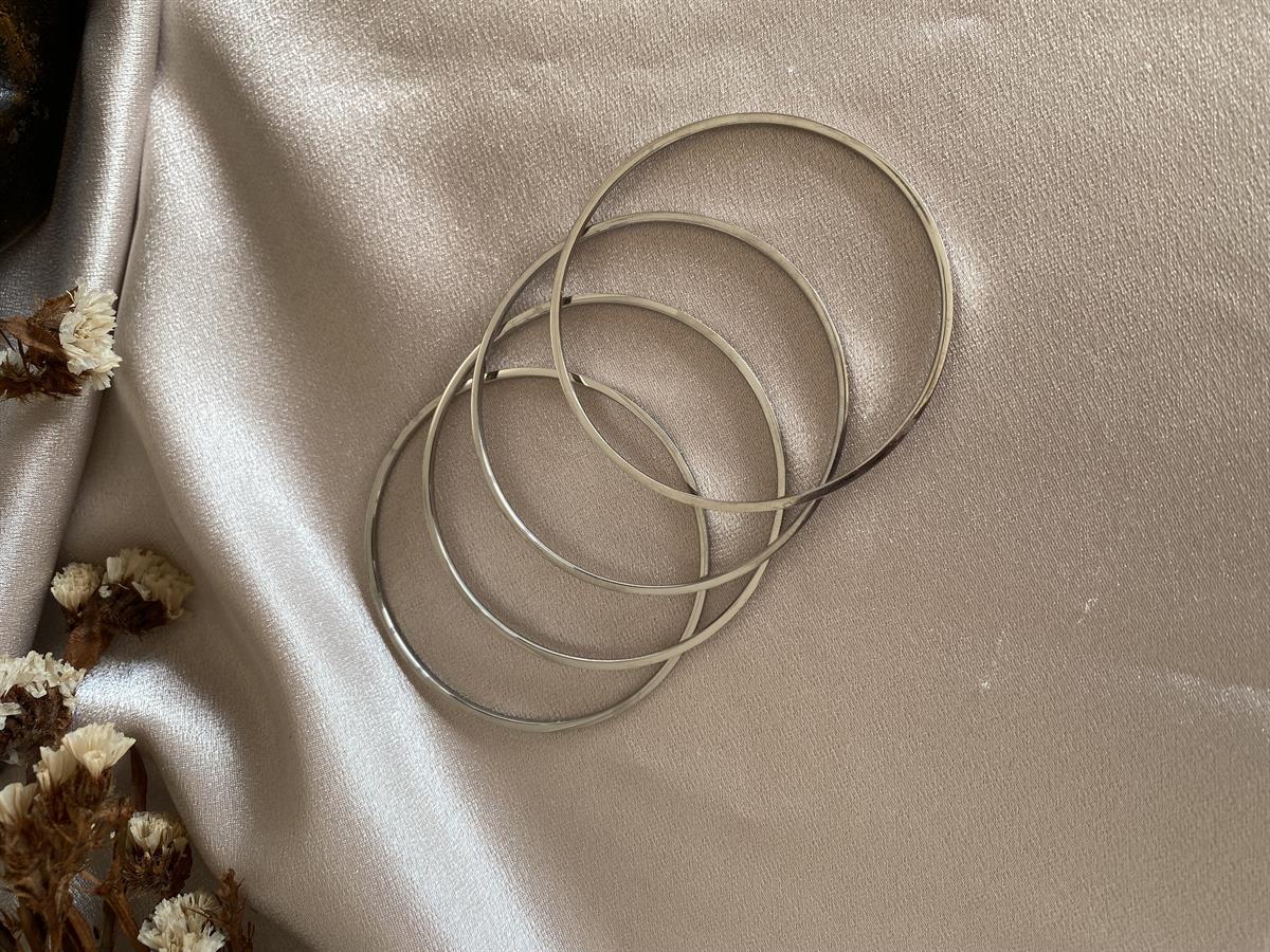 Ajda bilezik gümüş renk 