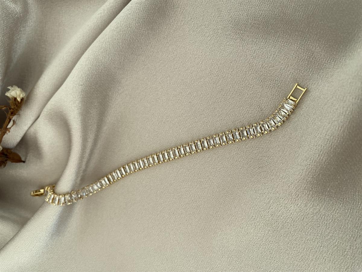 Baget su yolu gold bileklik