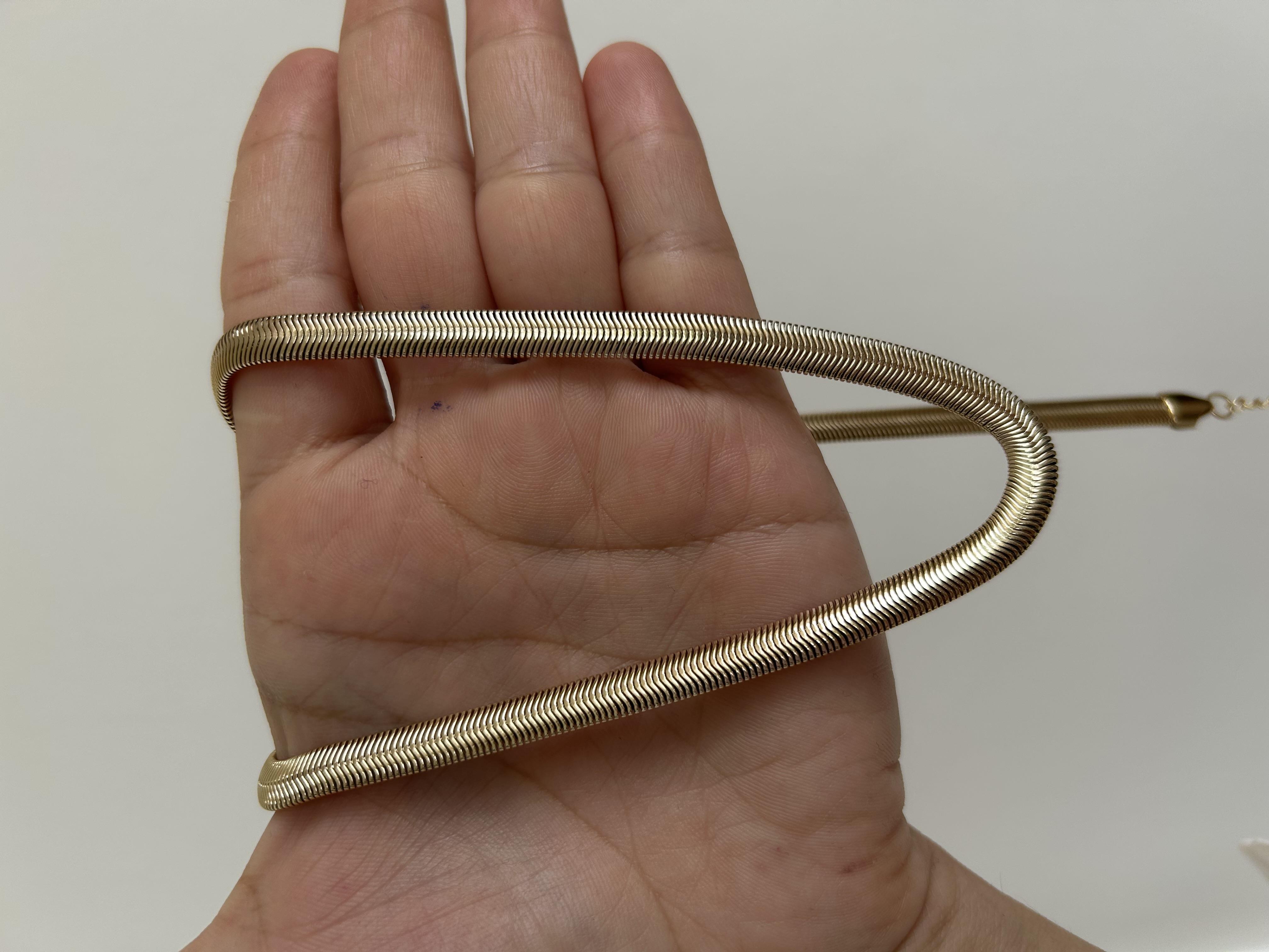 Balık sırtı model çelik kolye 