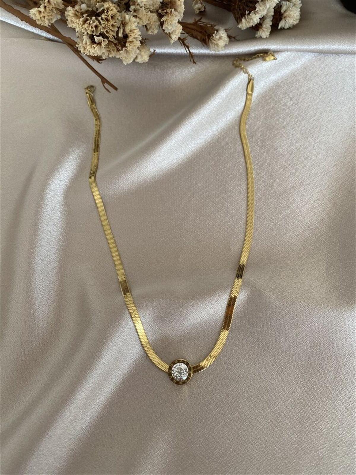 Blvgari taşlı İtalyan kolye