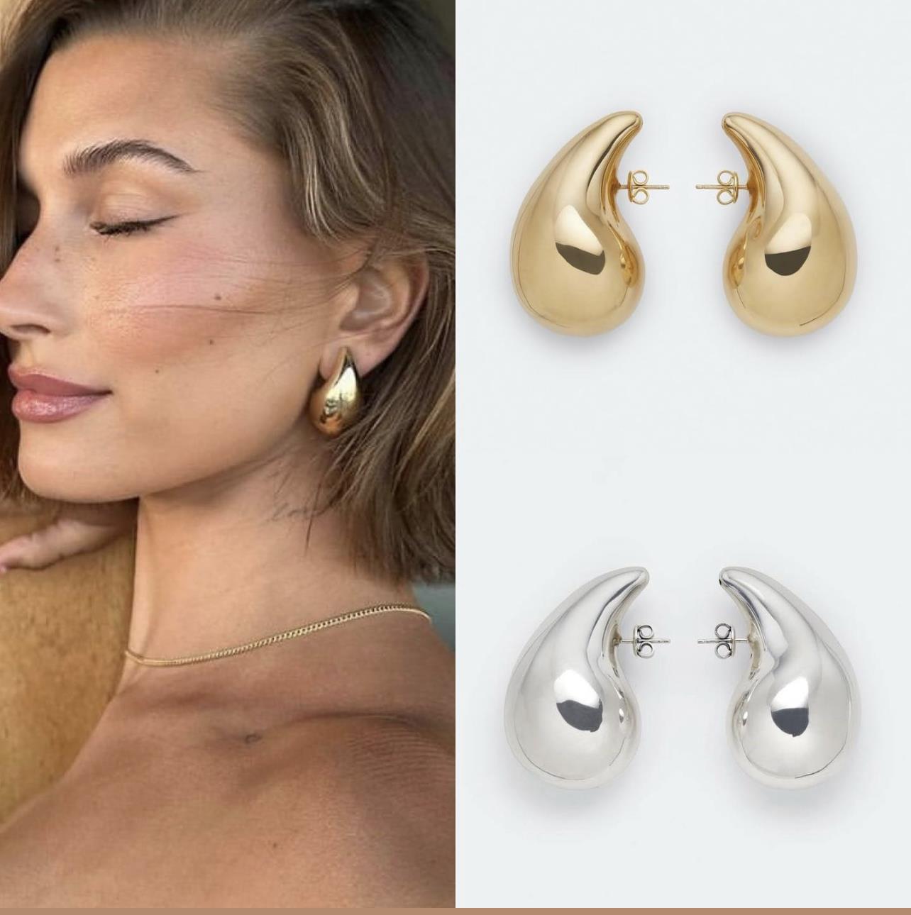 Bottega damla model küpe 