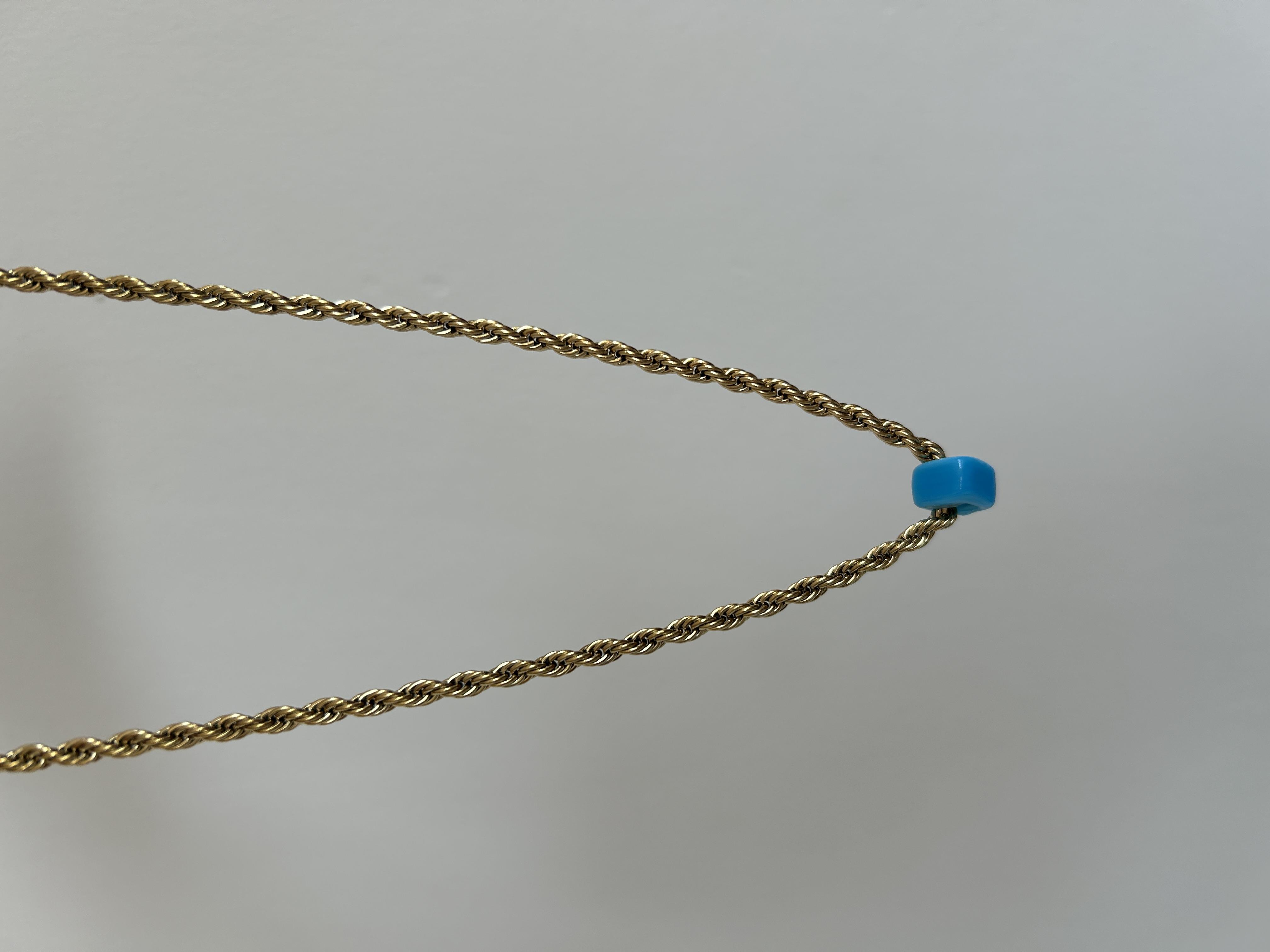 Burgu çelik kolye 50cm 